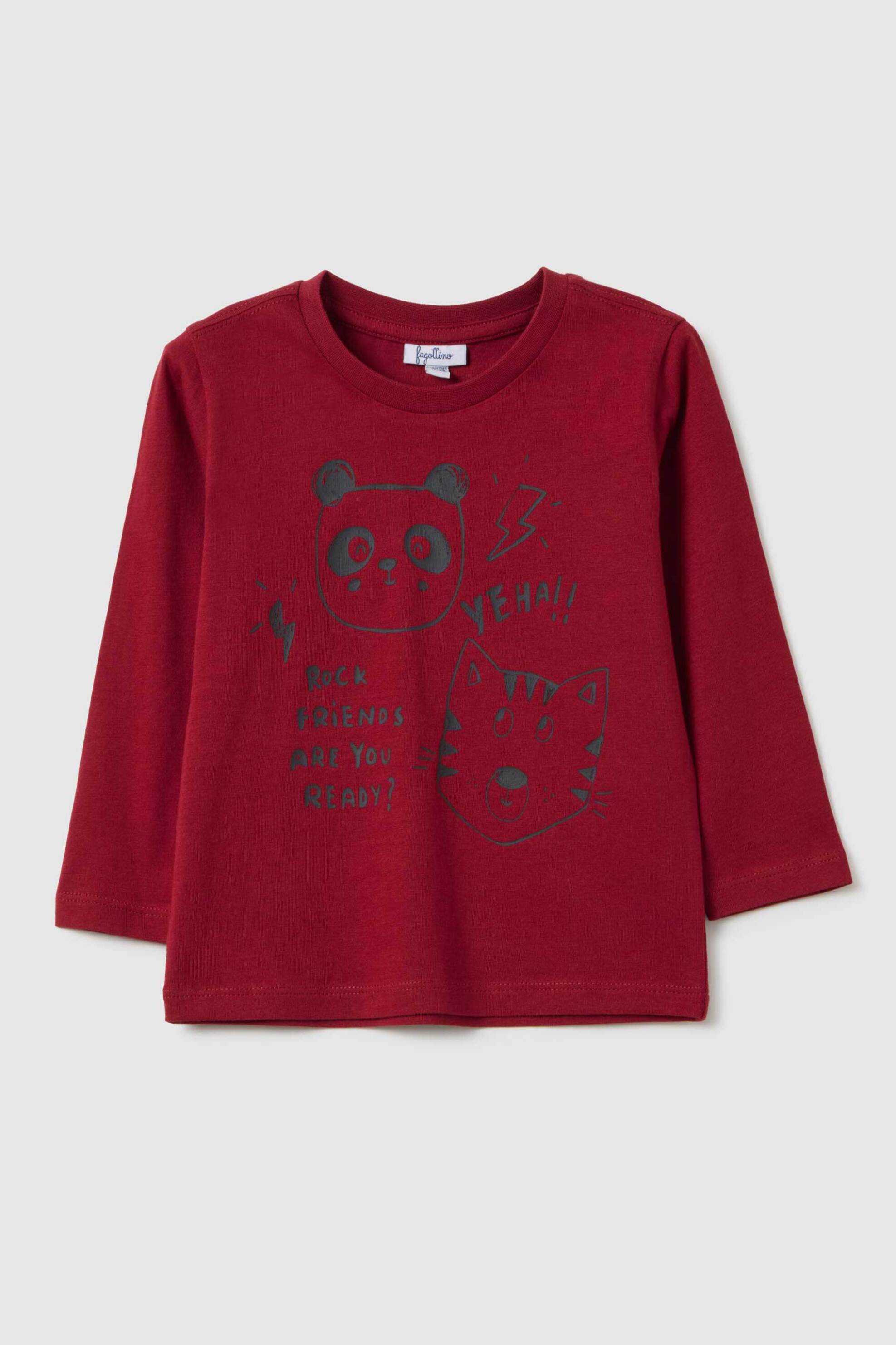 OVS KIDS OVS βρεφική μπλούζα φούτερ με print Regular Fit - 002458495 Κόκκινο