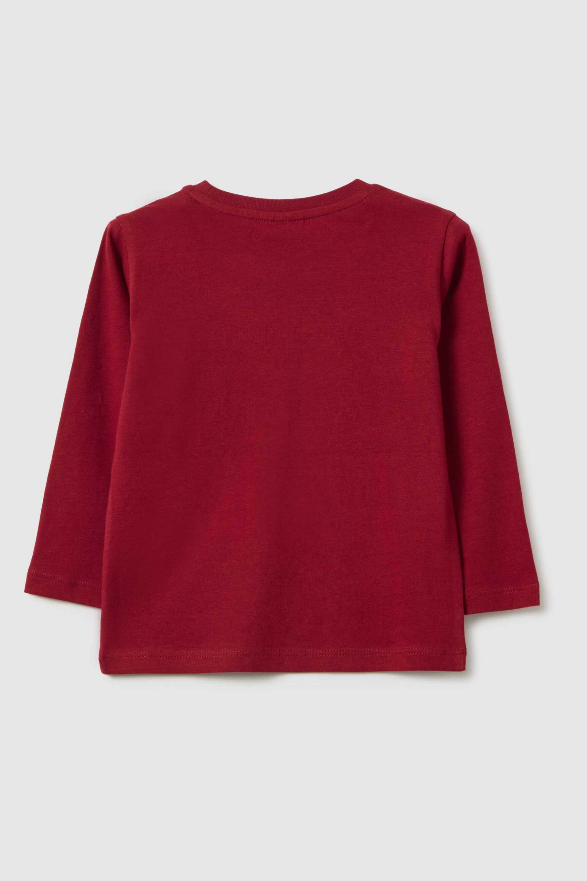 OVS βρεφική μπλούζα φούτερ με print Regular Fit - 002458495 Κόκκινο φωτογραφία