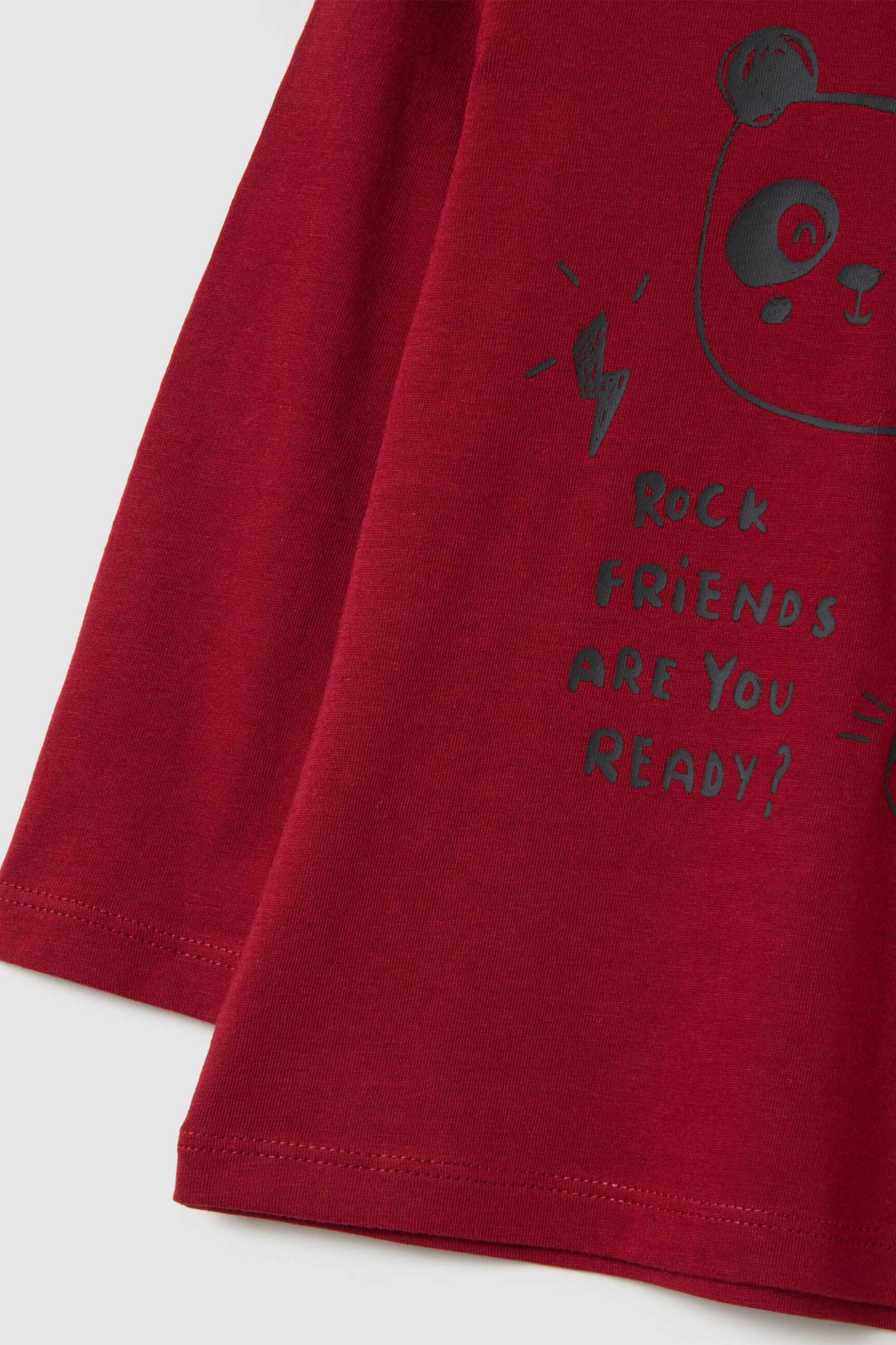 OVS βρεφική μπλούζα φούτερ με print Regular Fit - 002458495 Κόκκινο φωτογραφία