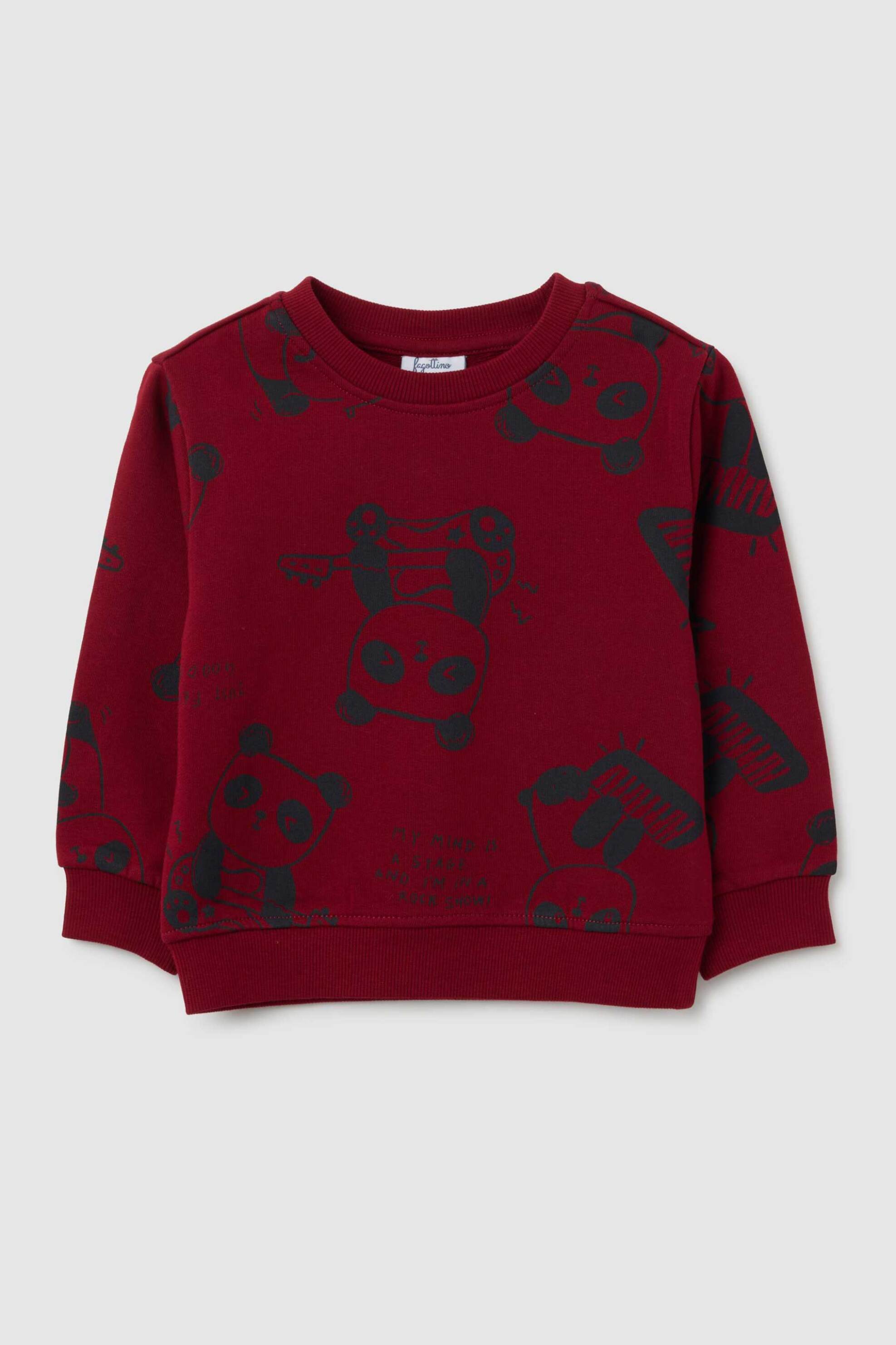 OVS KIDS OVS βρεφική μπλούζα φούτερ με all-over print Regular Fit - 002458525 Κόκκινο