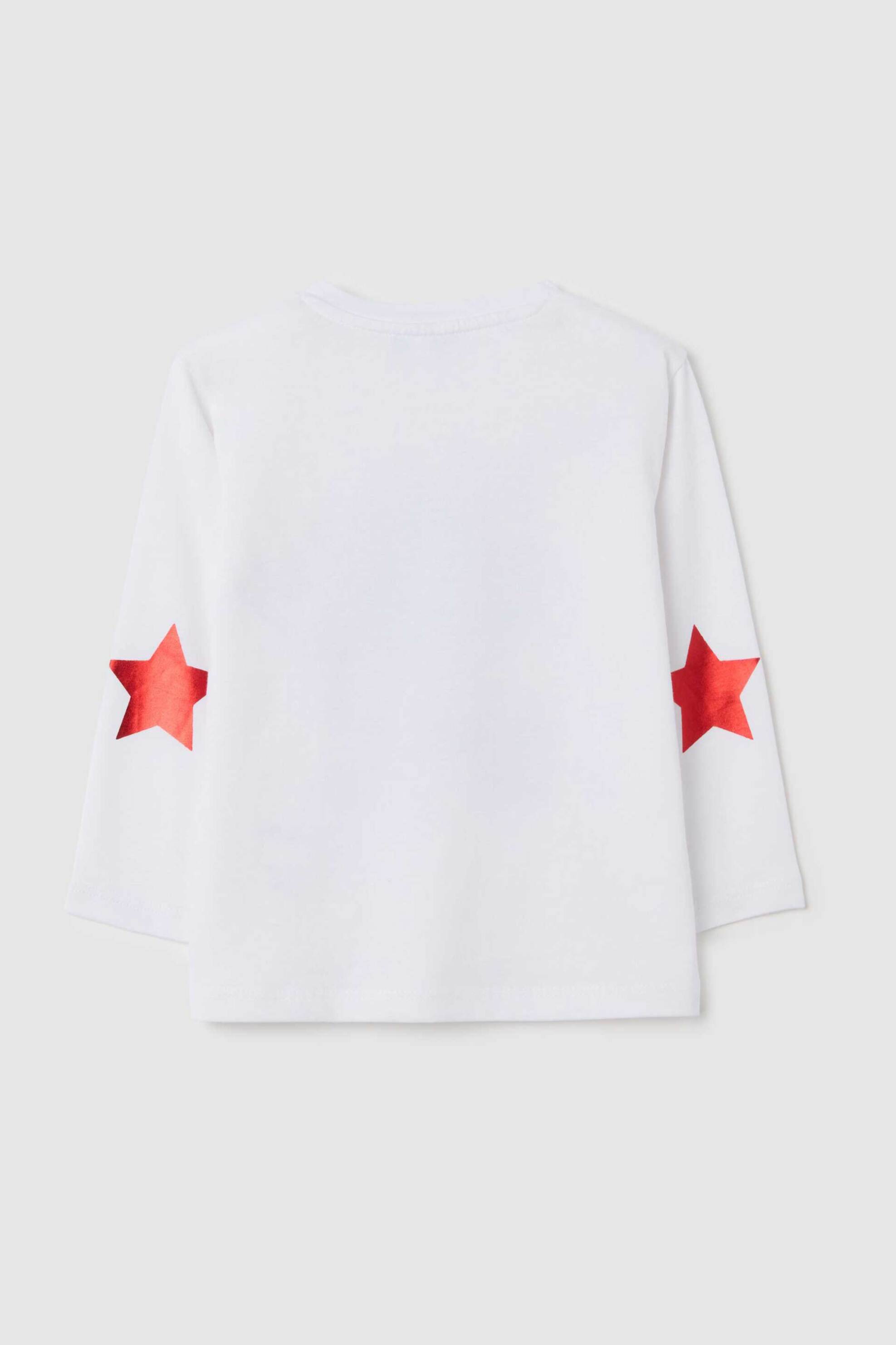 OVS βρεφική μπλούζα μακρυμάνικη με print Regular Fit - 002458641 Λευκό φωτογραφία