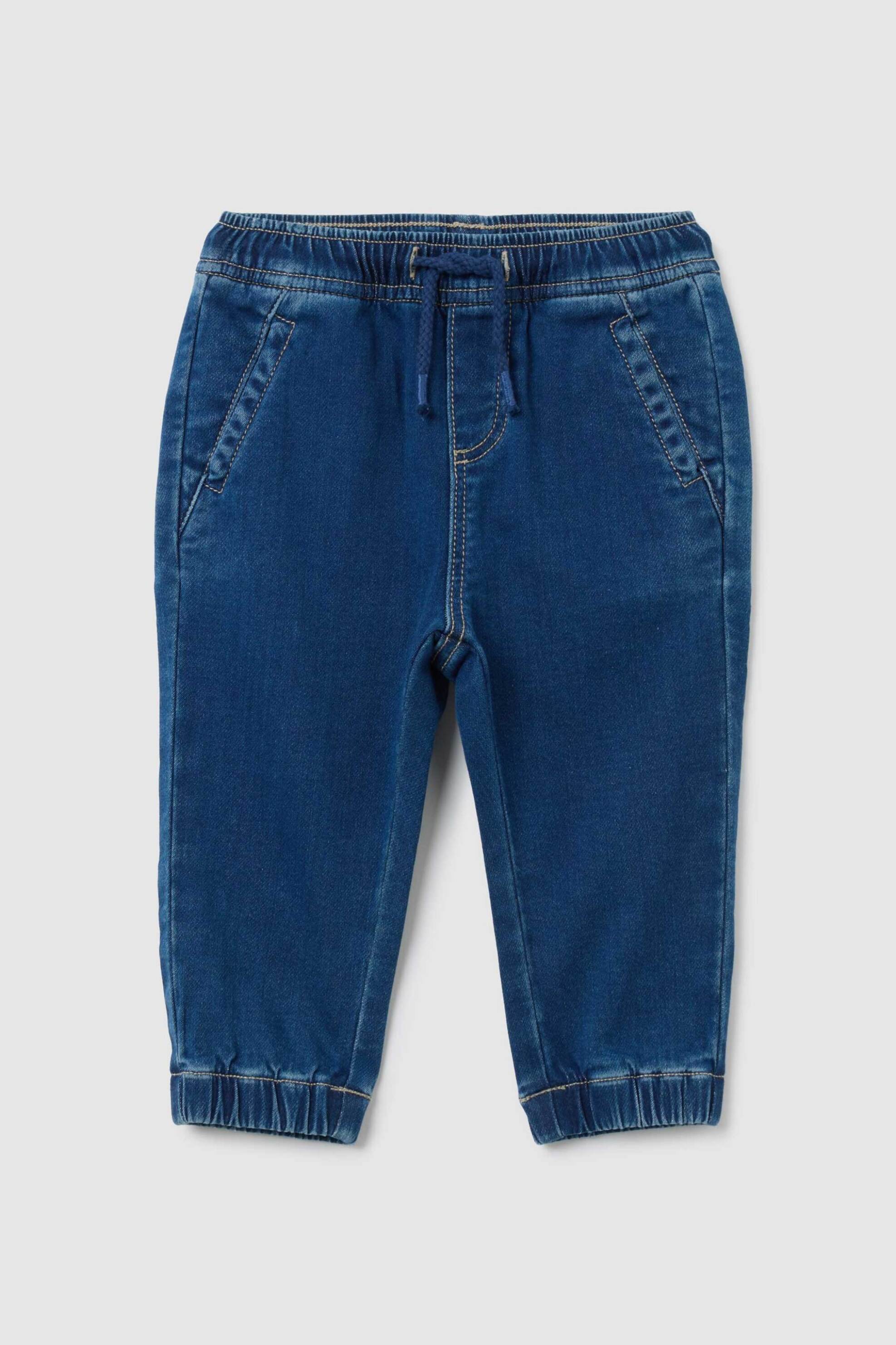 OVS KIDS OVS βρεφικό τζιν παντελόνι με ελαστική μέση Regular Fit - 002414973 Μπλε Σκούρο