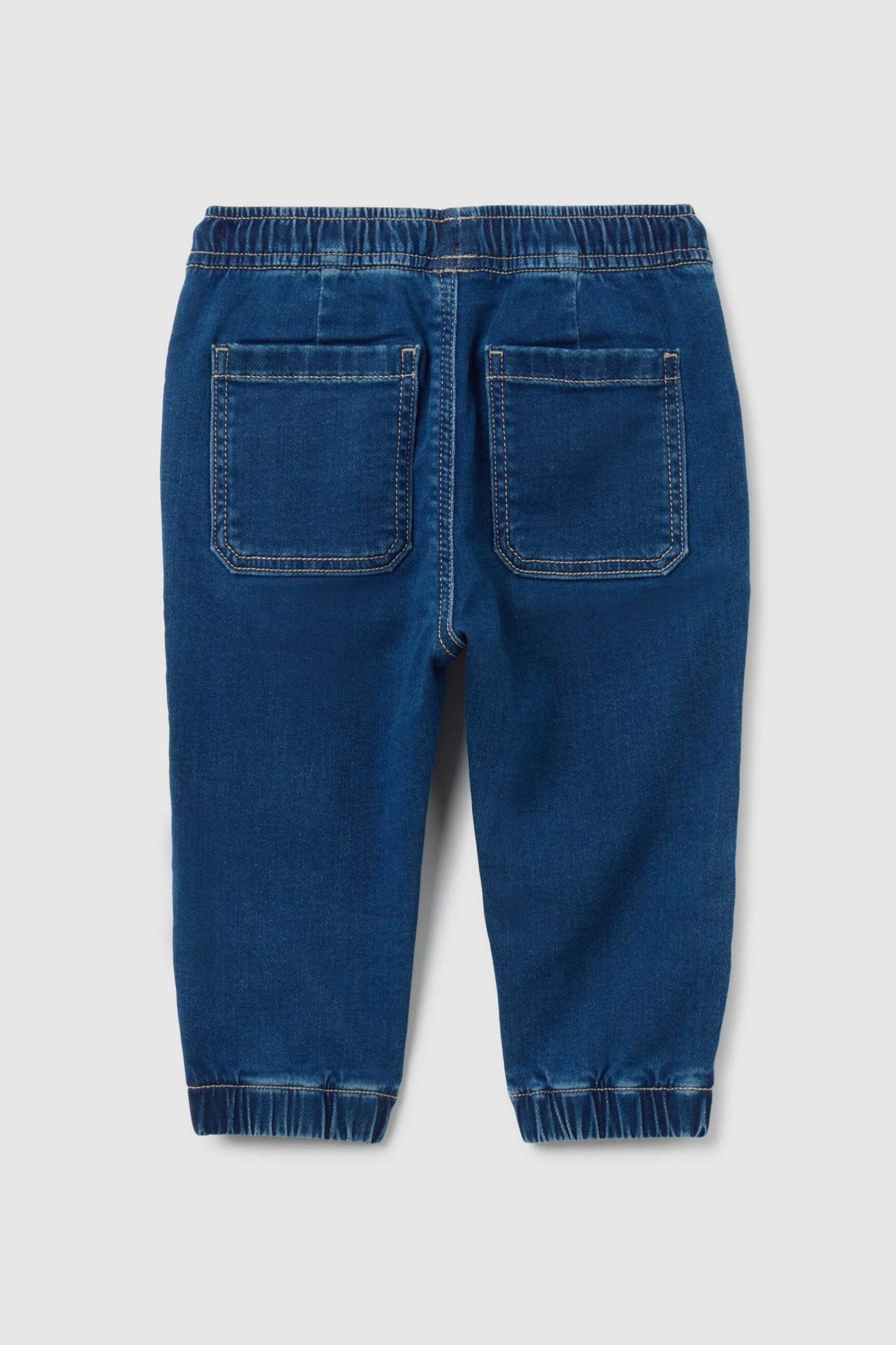 OVS βρεφικό τζιν παντελόνι με ελαστική μέση Regular Fit - 002414973 Μπλε Σκούρο φωτογραφία