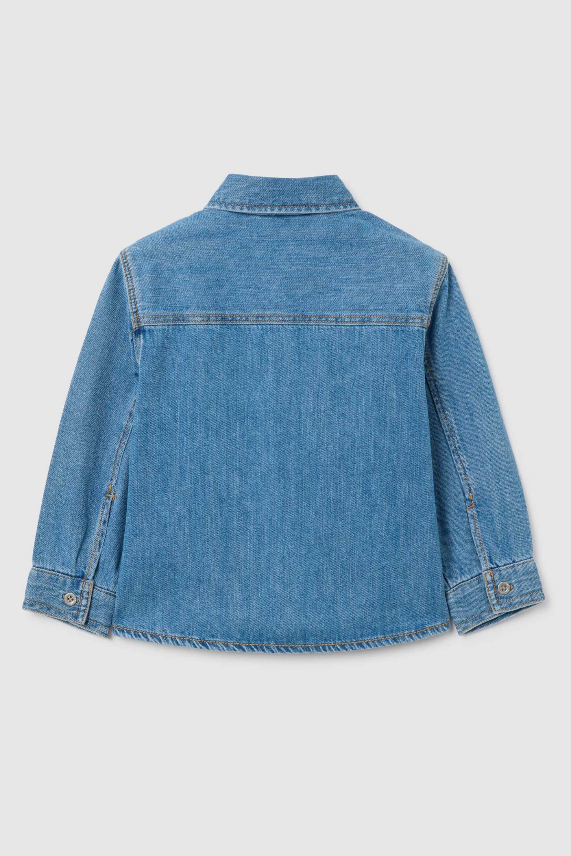 OVS βρεφικό denim jacket με τσέπες στο στήθος Over Fit - 002415037 Denim Blue φωτογραφία