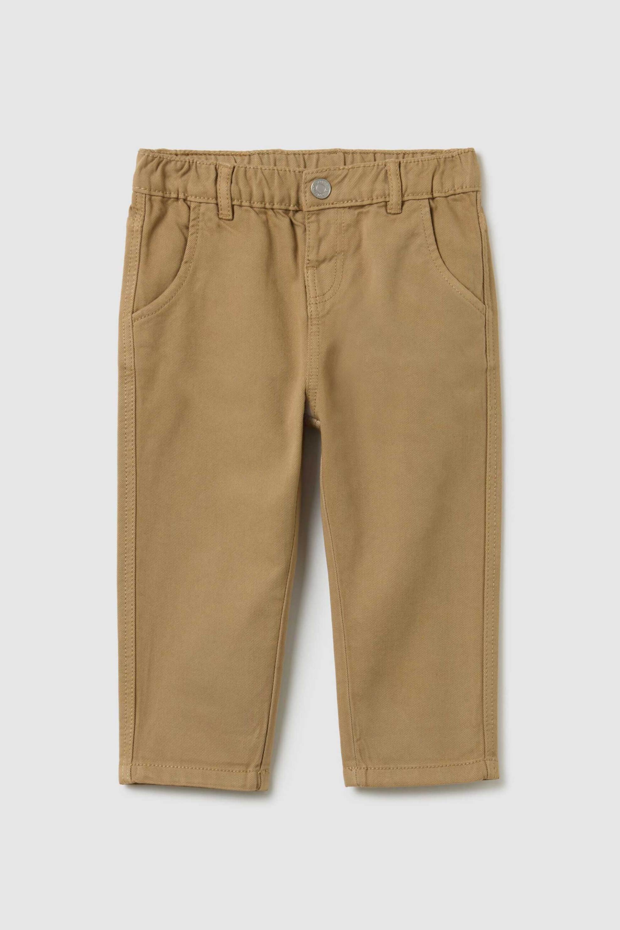 OVS KIDS OVS βρεφικό παντελόνι με ελαστική μέση Regular Fit - 002415089 Μπεζ