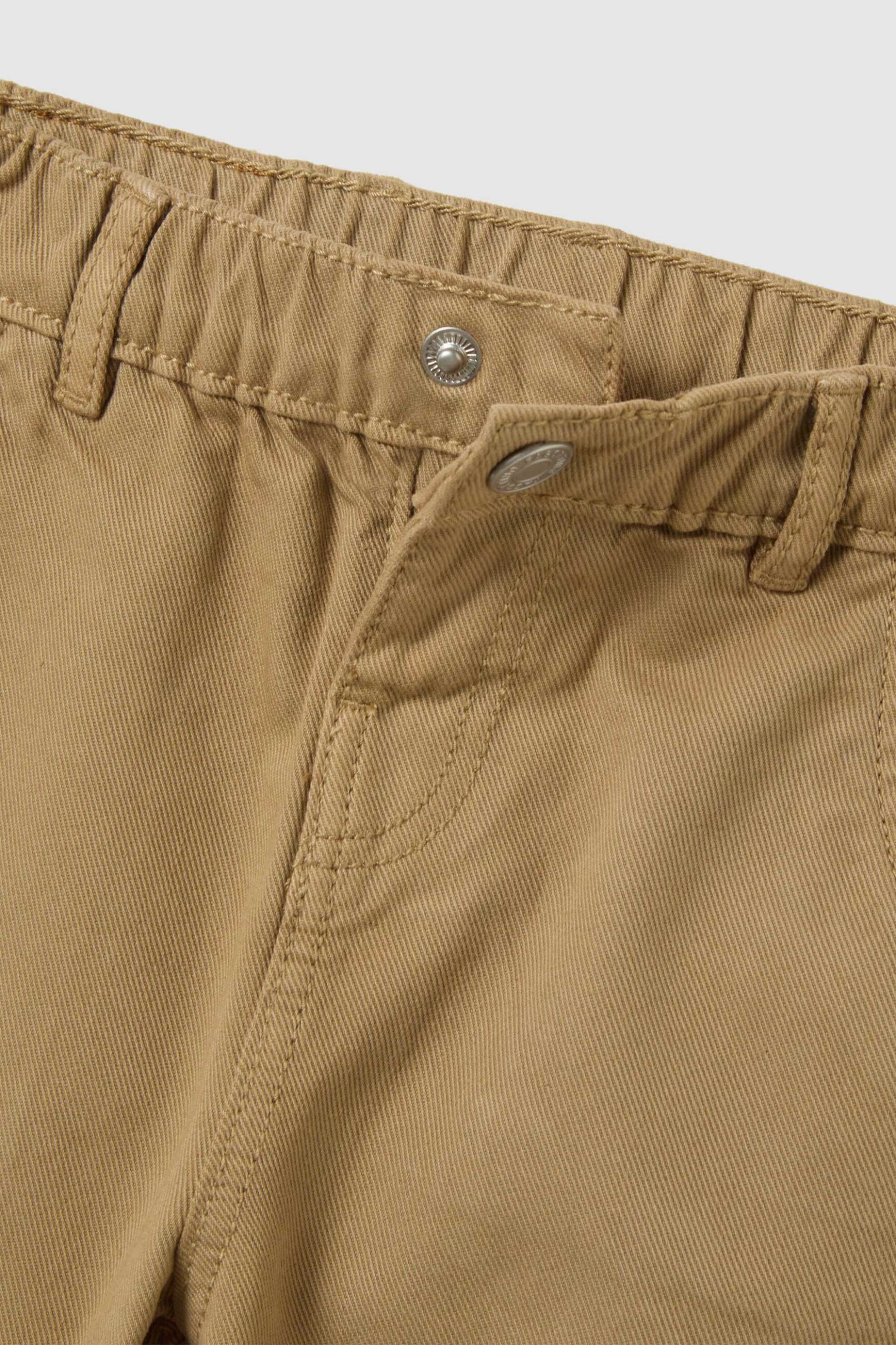 OVS βρεφικό παντελόνι με ελαστική μέση Regular Fit - 002415089 Μπεζ φωτογραφία