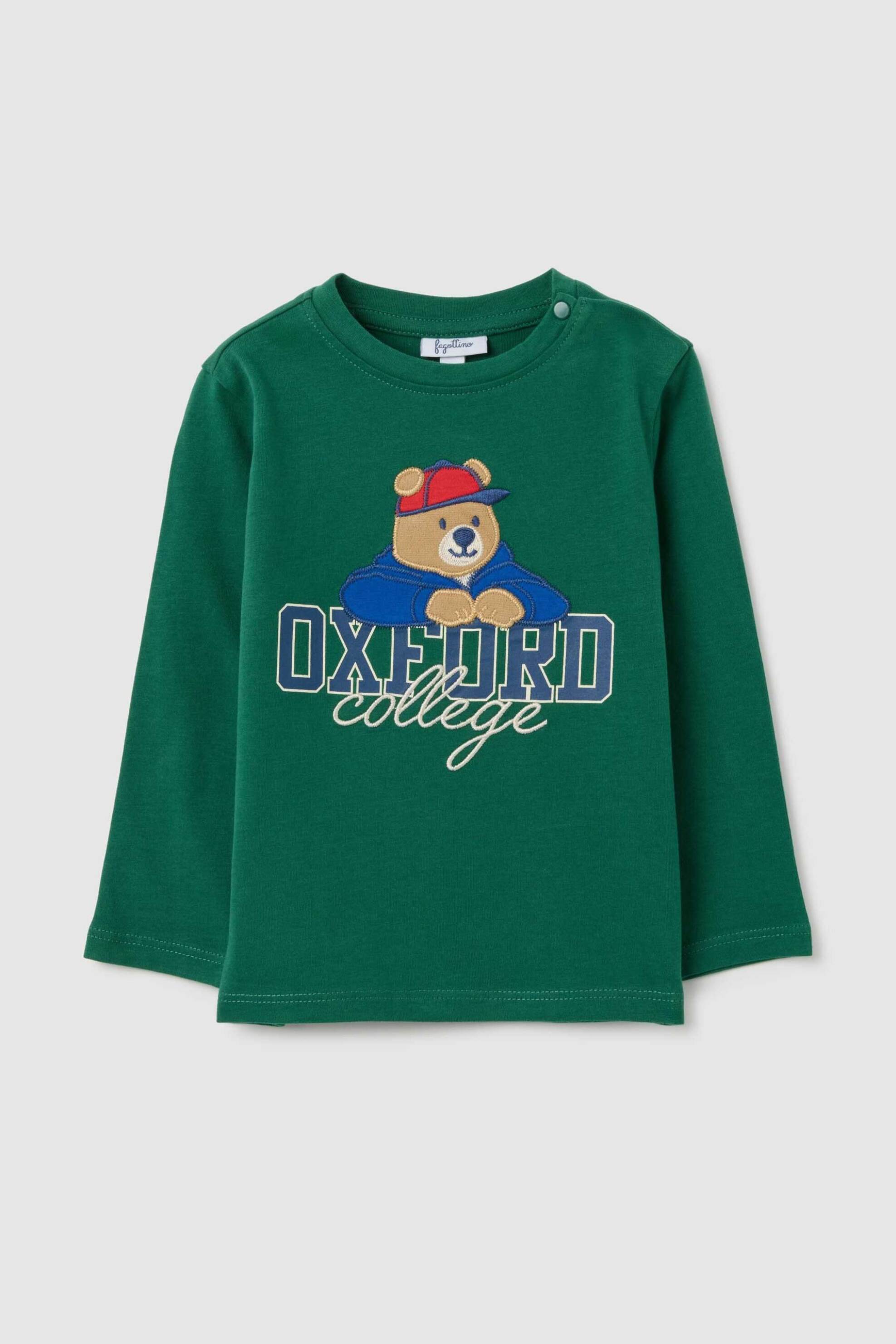 OVS KIDS OVS βρεφική μπλούζα μακρυμάνικη με κεντημένο print Regular Fit - 002447263 Πράσινο