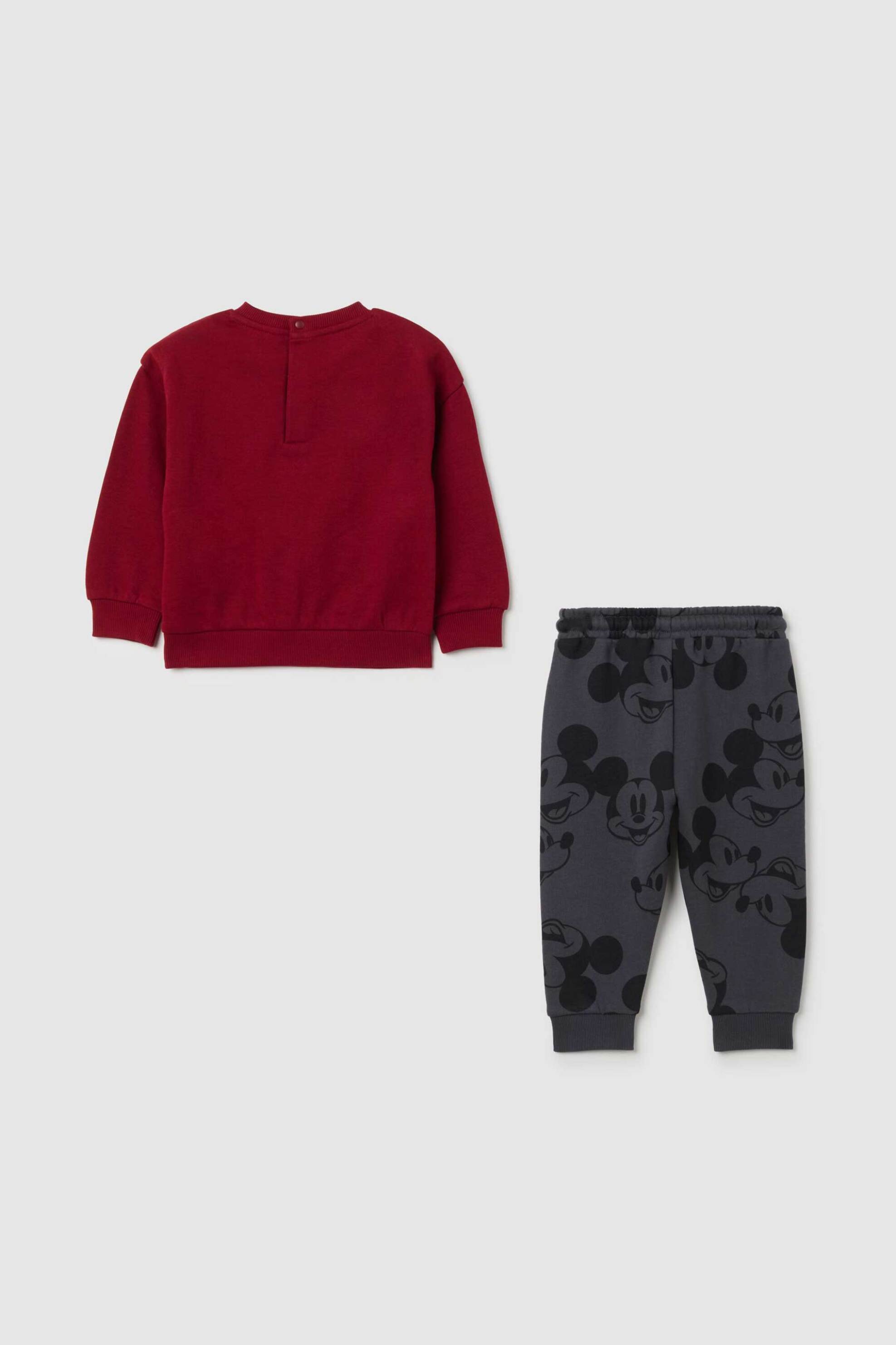 OVS βρεφικό σετ μπλούζα φούτερ με παντελόνι φόρμας Regular Fit (2 τεμάχια) - 002447323 Κόκκινο φωτογραφία