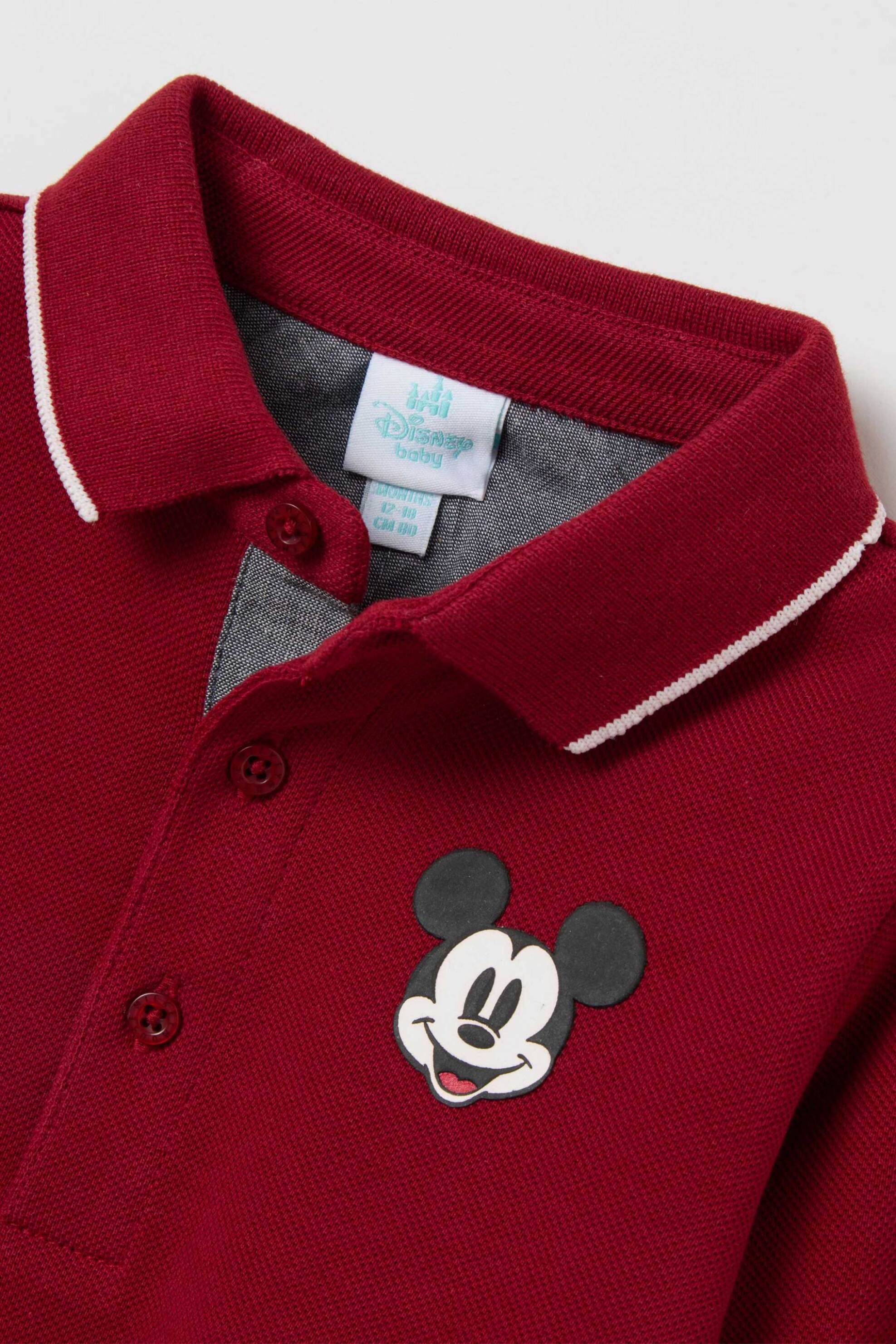 OVS βρεφική μπλούζα πόλο με κεντημένο print Regular Fit - 002447338 Κόκκινο φωτογραφία