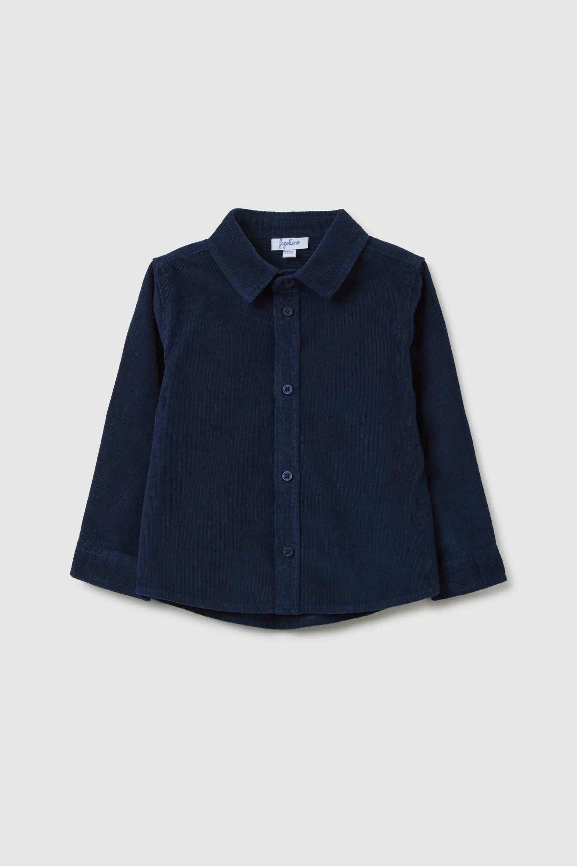 OVS KIDS OVS βρεφικό πουκάμισο κοτλέ Regular Fit - 002458632 Μπλε Σκούρο