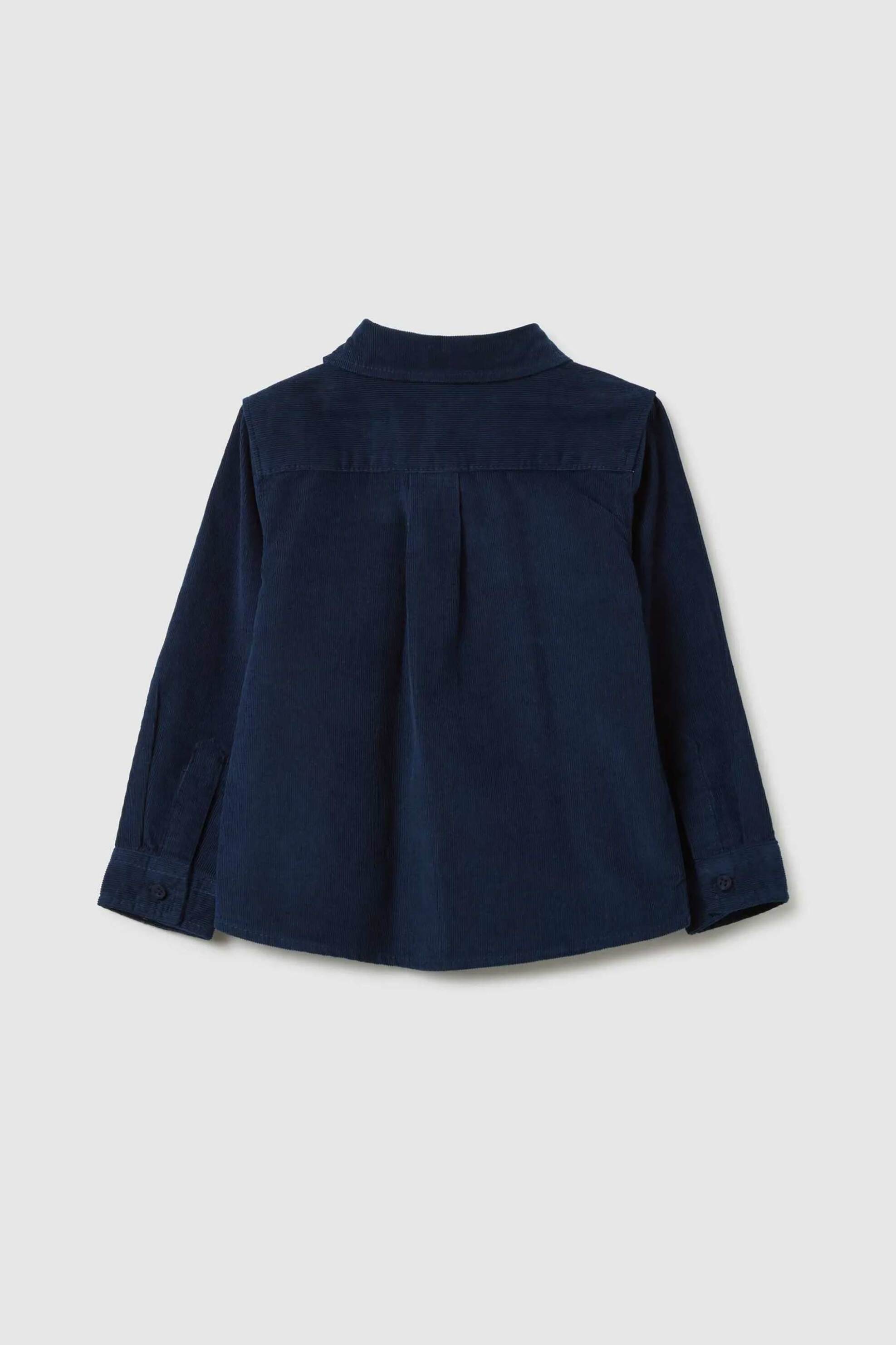 OVS βρεφικό πουκάμισο κοτλέ Regular Fit - 002458632 Μπλε Σκούρο φωτογραφία