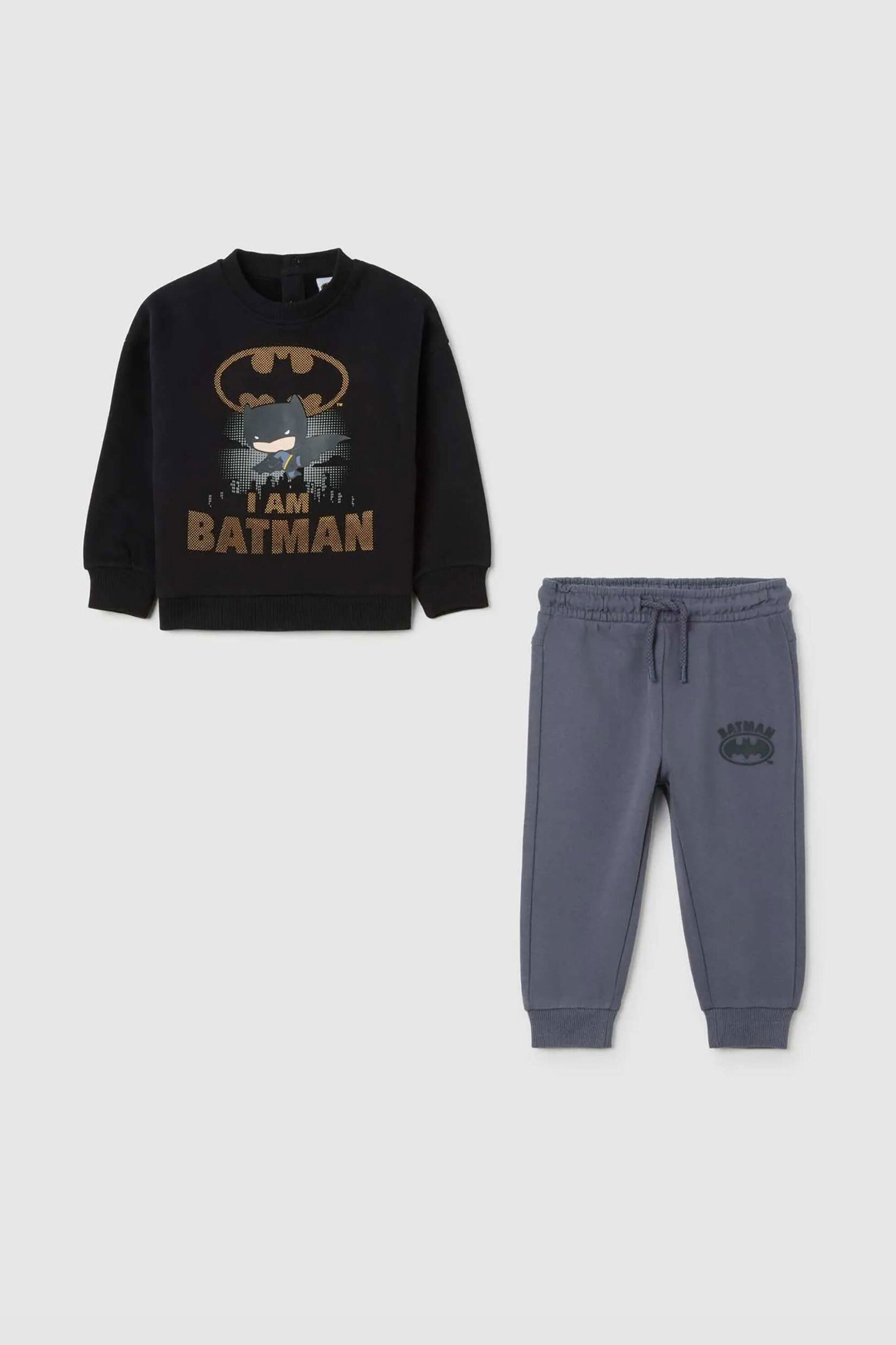 OVS βρεφικό σετ μπλούζα φούτερ με παντελόνι φόρμας (2 τεμάχια) - 002466577 Μαύρο
