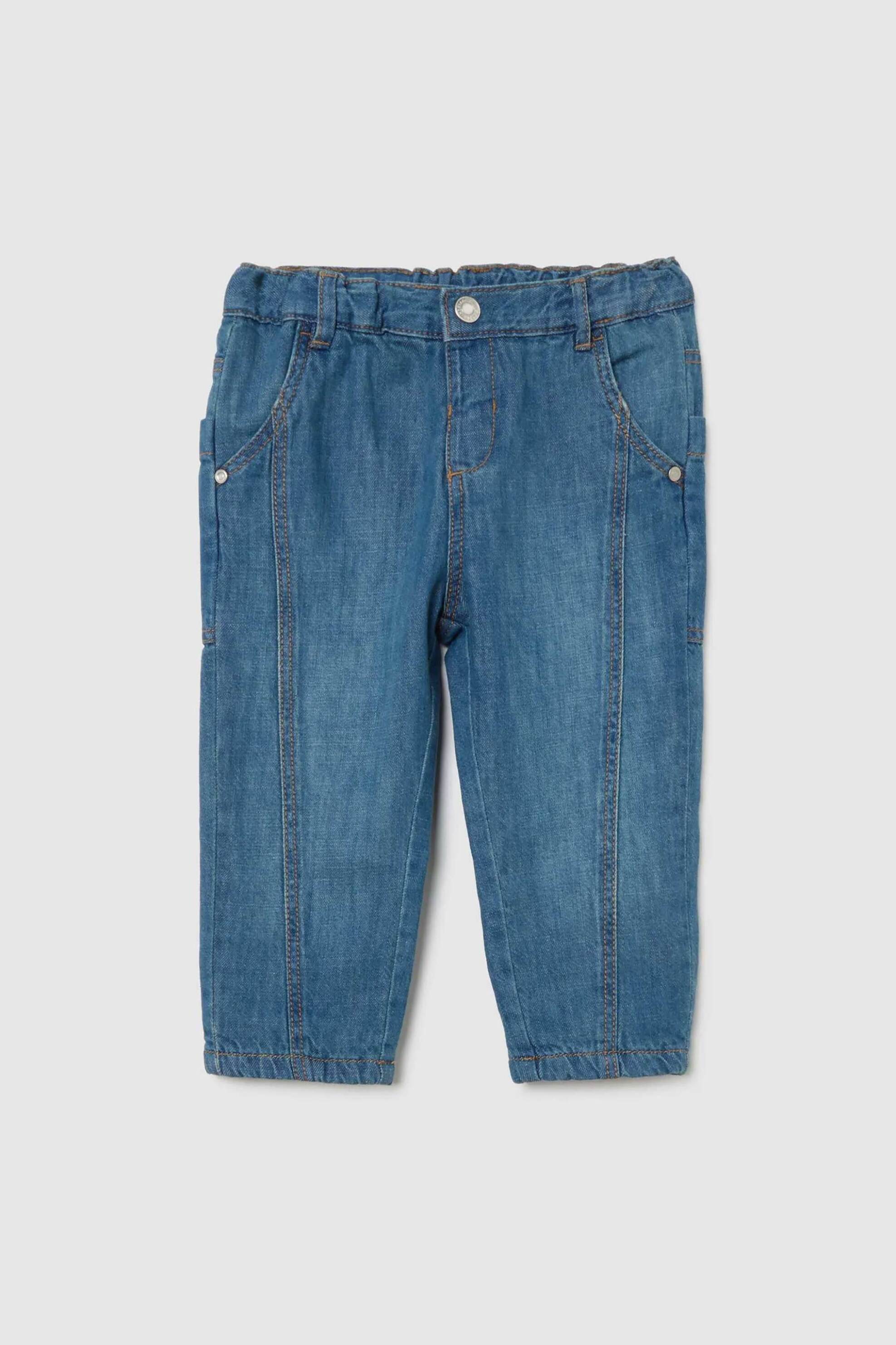 OVS βρεφικό τζιν παντελόνι με ελαστική μέση - 002468260 Denim Blue