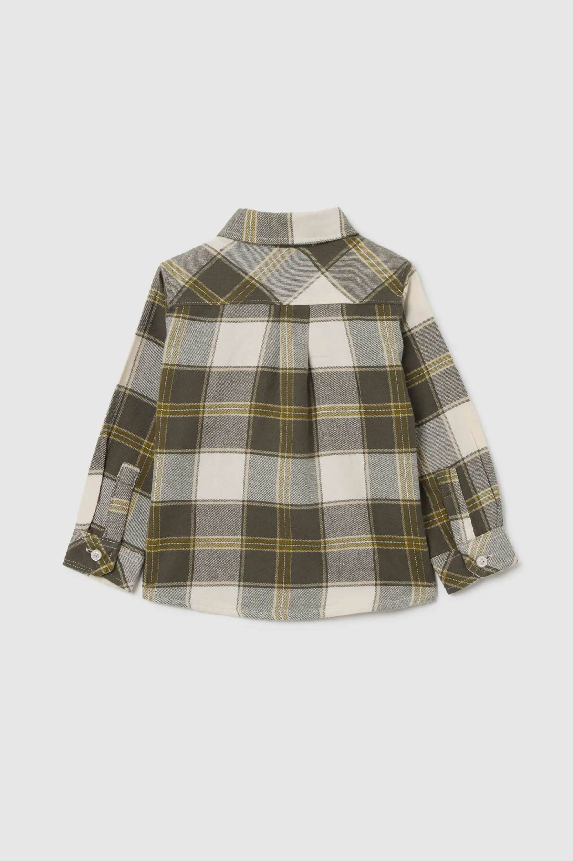 OVS βρεφικό πουκάμισο με καρό σχέδιο Regular Fit - 002475483 Ανθρακί φωτογραφία