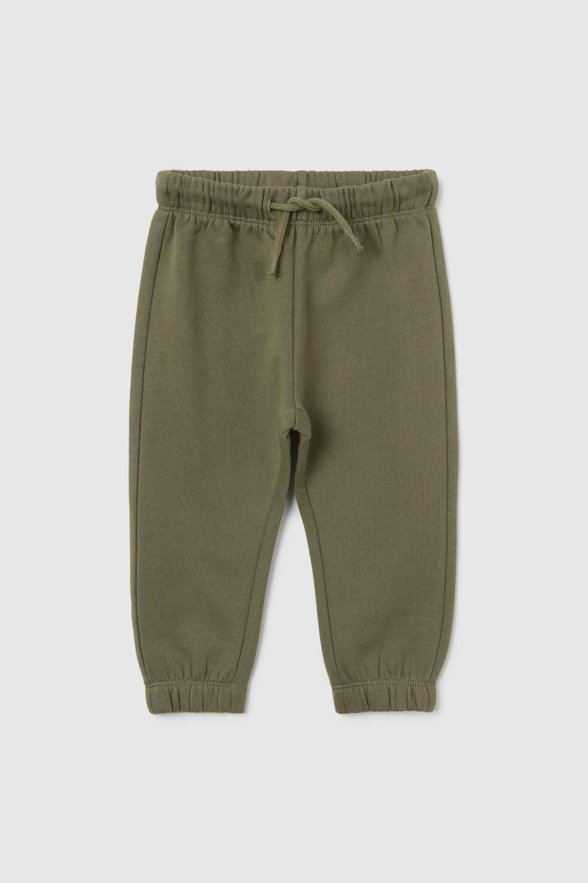 OVS βρεφικό παντελόνι φόρμας με ελαστική μέση και print - 002478926 Λαδί