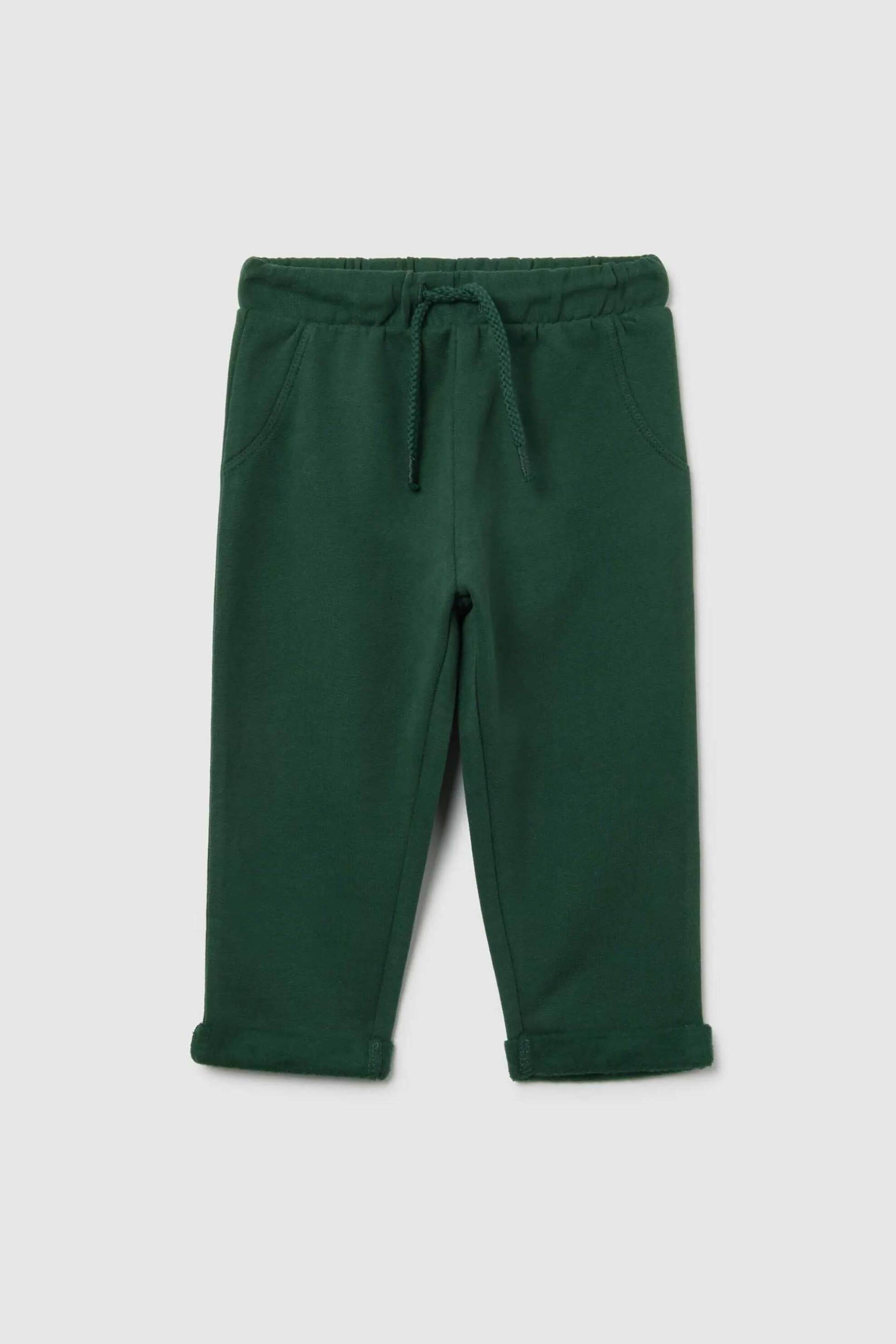 OVS βρεφικό παντελόνι φόρμας με ελαστική μέση και κέντημα - 002491736 Πράσινο