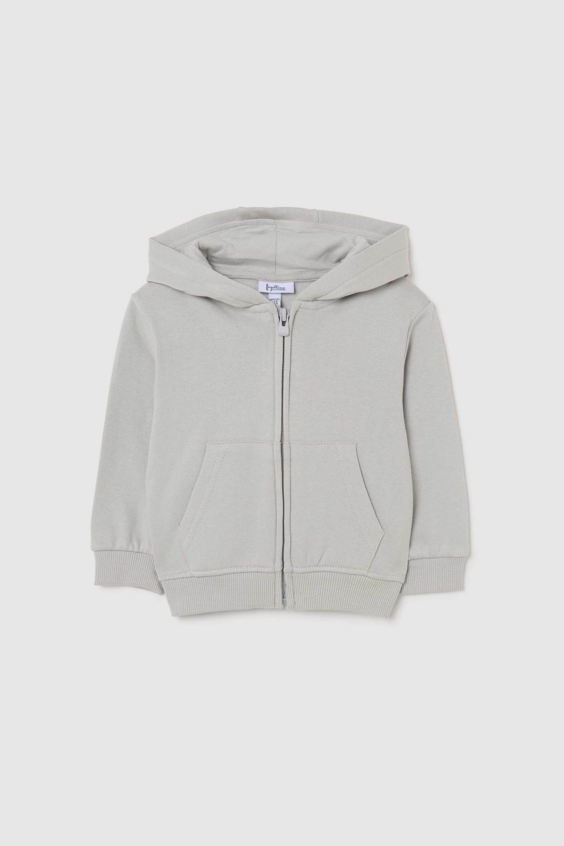 OVS βρεφική ζακέτα φούτερ με κουκούλα Regular Fit - 002488466 Γκρι