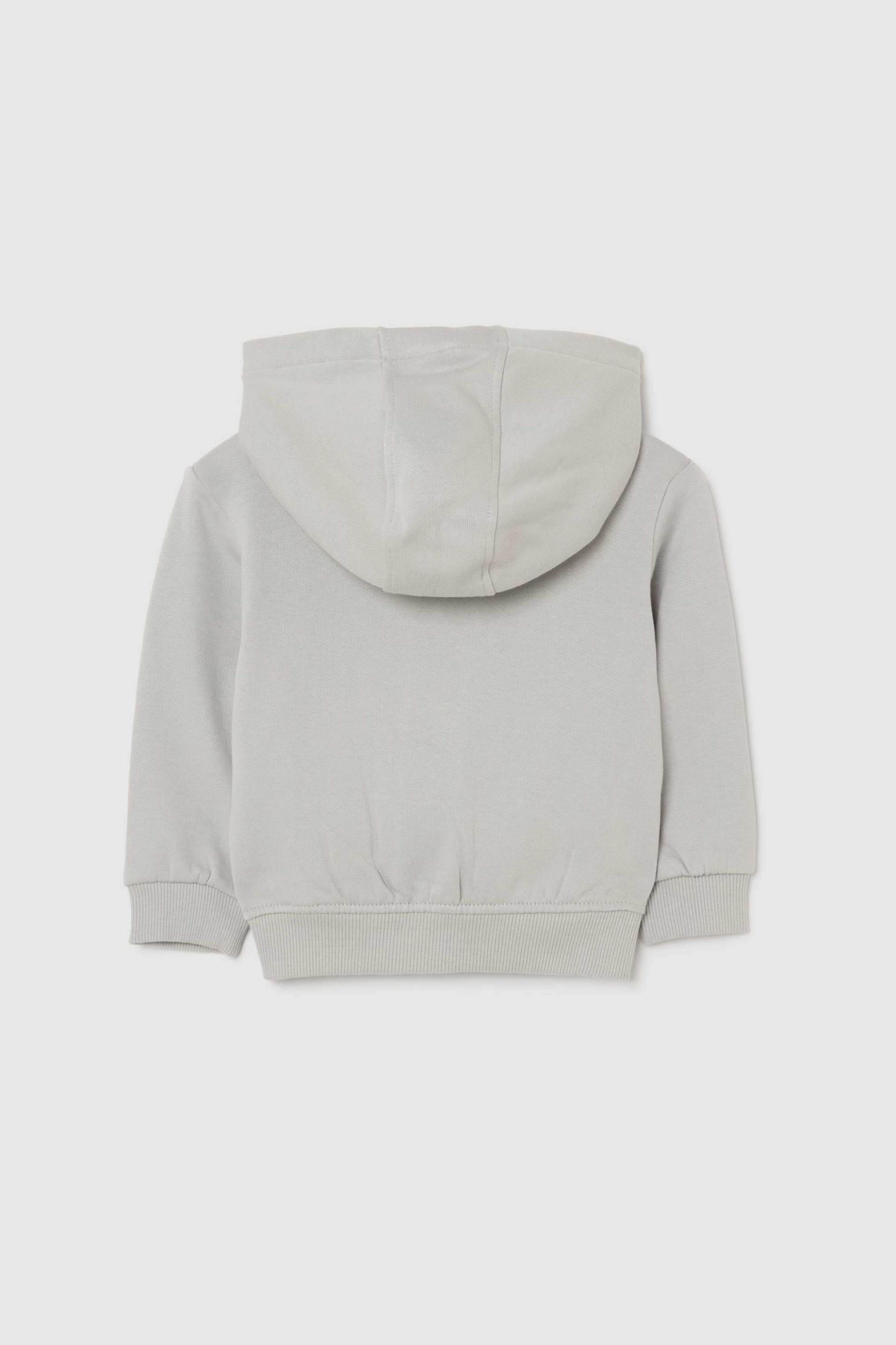 OVS βρεφική ζακέτα φούτερ με κουκούλα Regular Fit - 002488466 Γκρι φωτογραφία