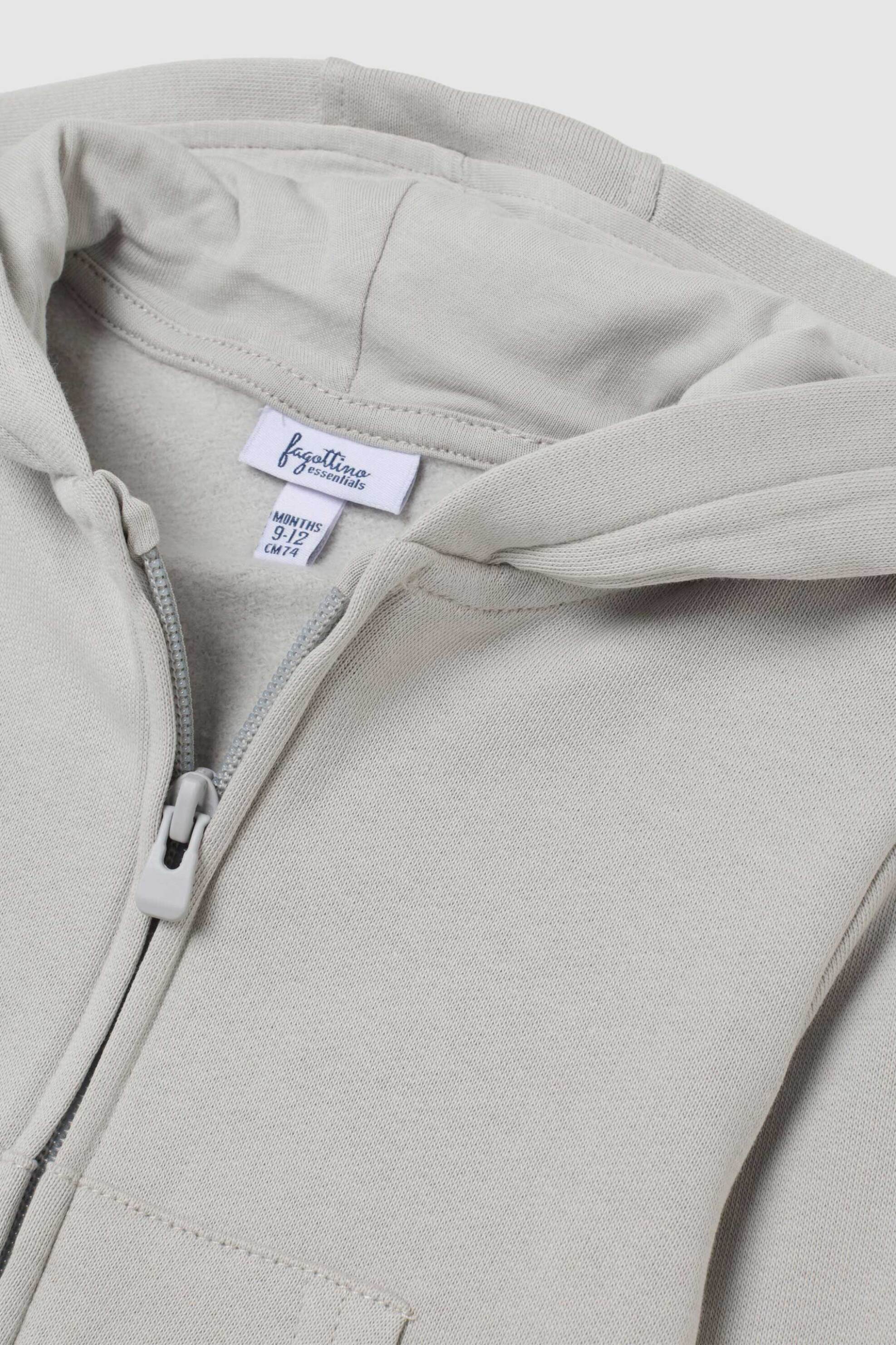 OVS βρεφική ζακέτα φούτερ με κουκούλα Regular Fit - 002488466 Γκρι φωτογραφία