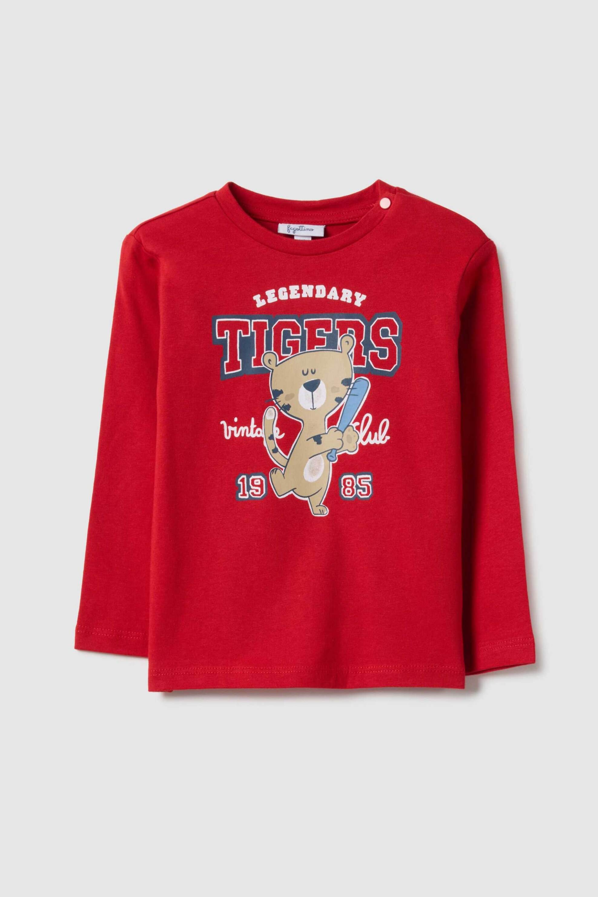 OVS βρεφική μακρυμάνικη μπλούζα με print Regular Fit - 002515393 Κόκκινο