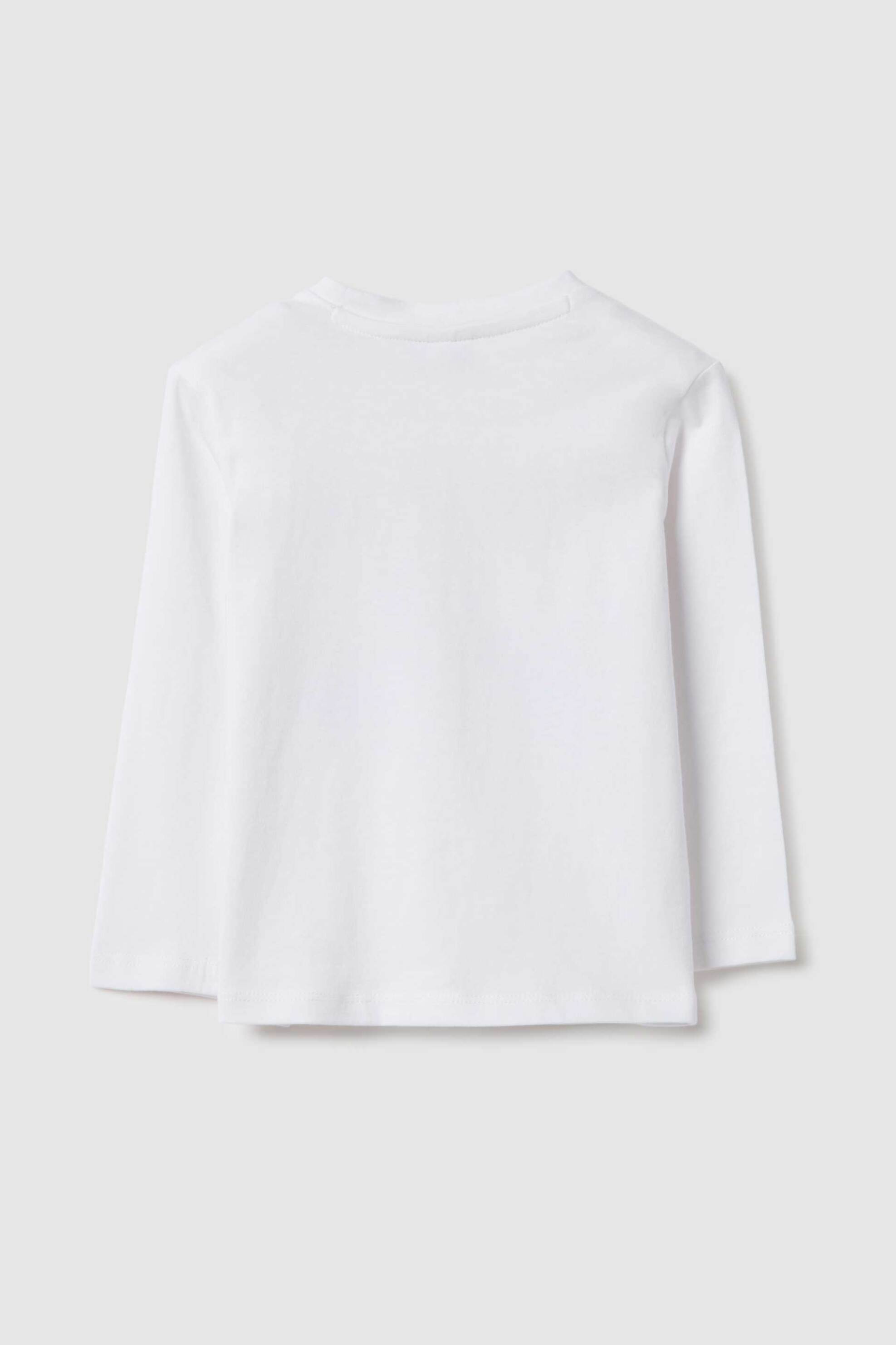OVS βρεφική μακρυμάνικη μπλούζα με print Regular Fit - 002515398 Λευκό φωτογραφία