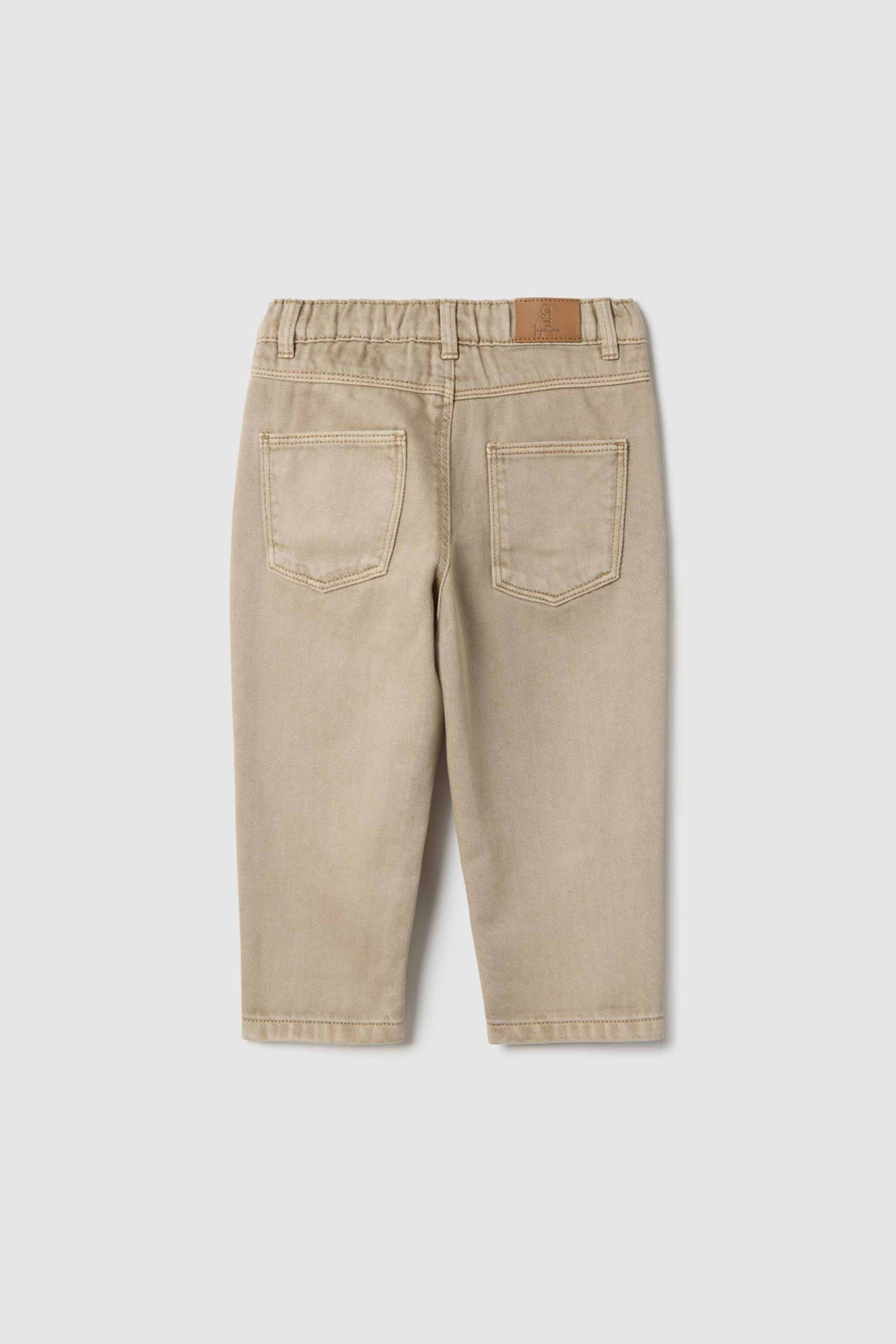 OVS βρεφικό τζιν παντελόνι Regular Fit - 002515441 Μπεζ φωτογραφία