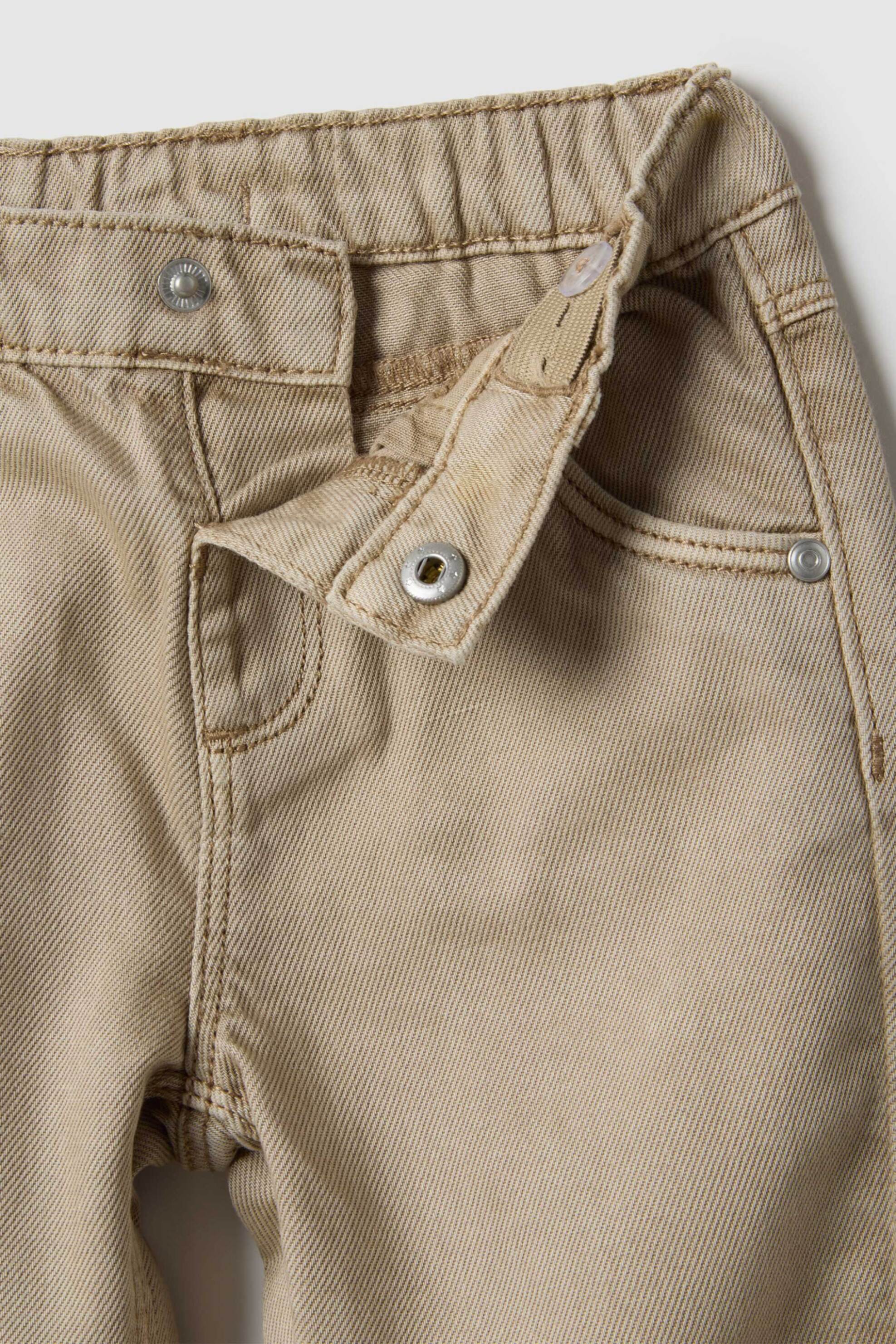 OVS βρεφικό τζιν παντελόνι Regular Fit - 002515441 Μπεζ φωτογραφία