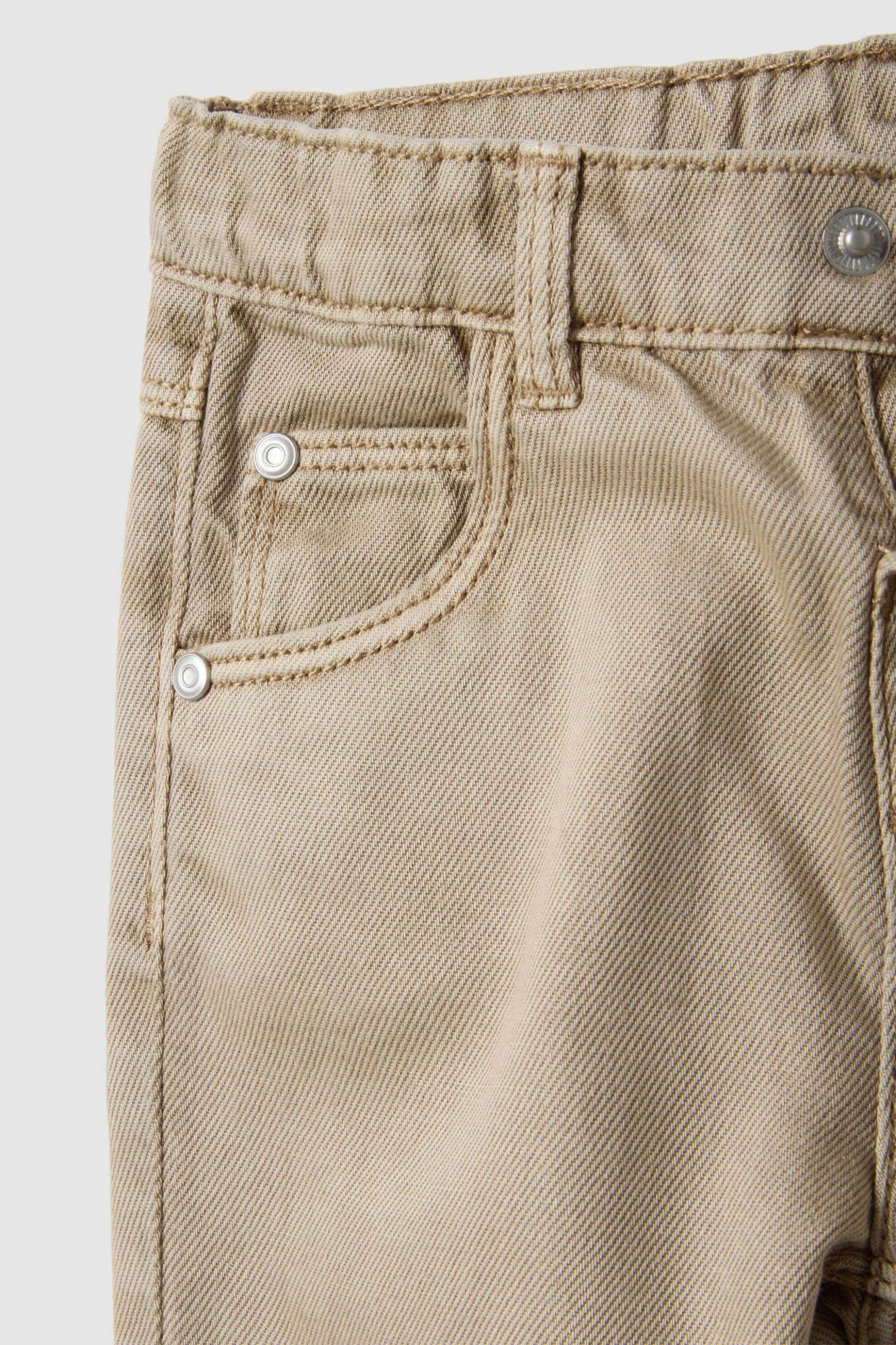 OVS βρεφικό τζιν παντελόνι Regular Fit - 002515441 Μπεζ φωτογραφία