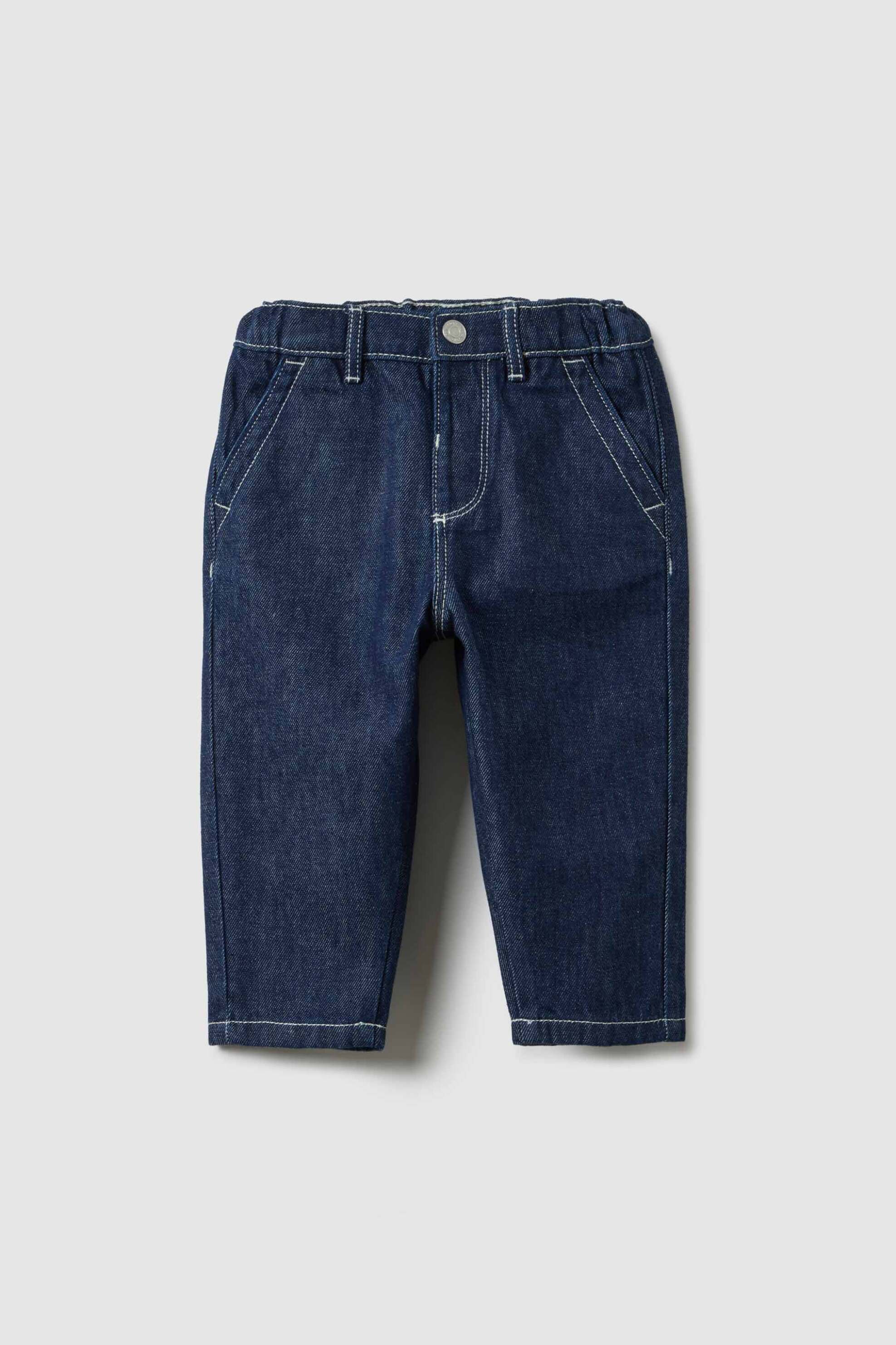 OVS KIDS OVS βρεφικό τζιν παντελόνι με ελαστική μέση Regular Fit - 002515542 Denim Blue Σκούρο