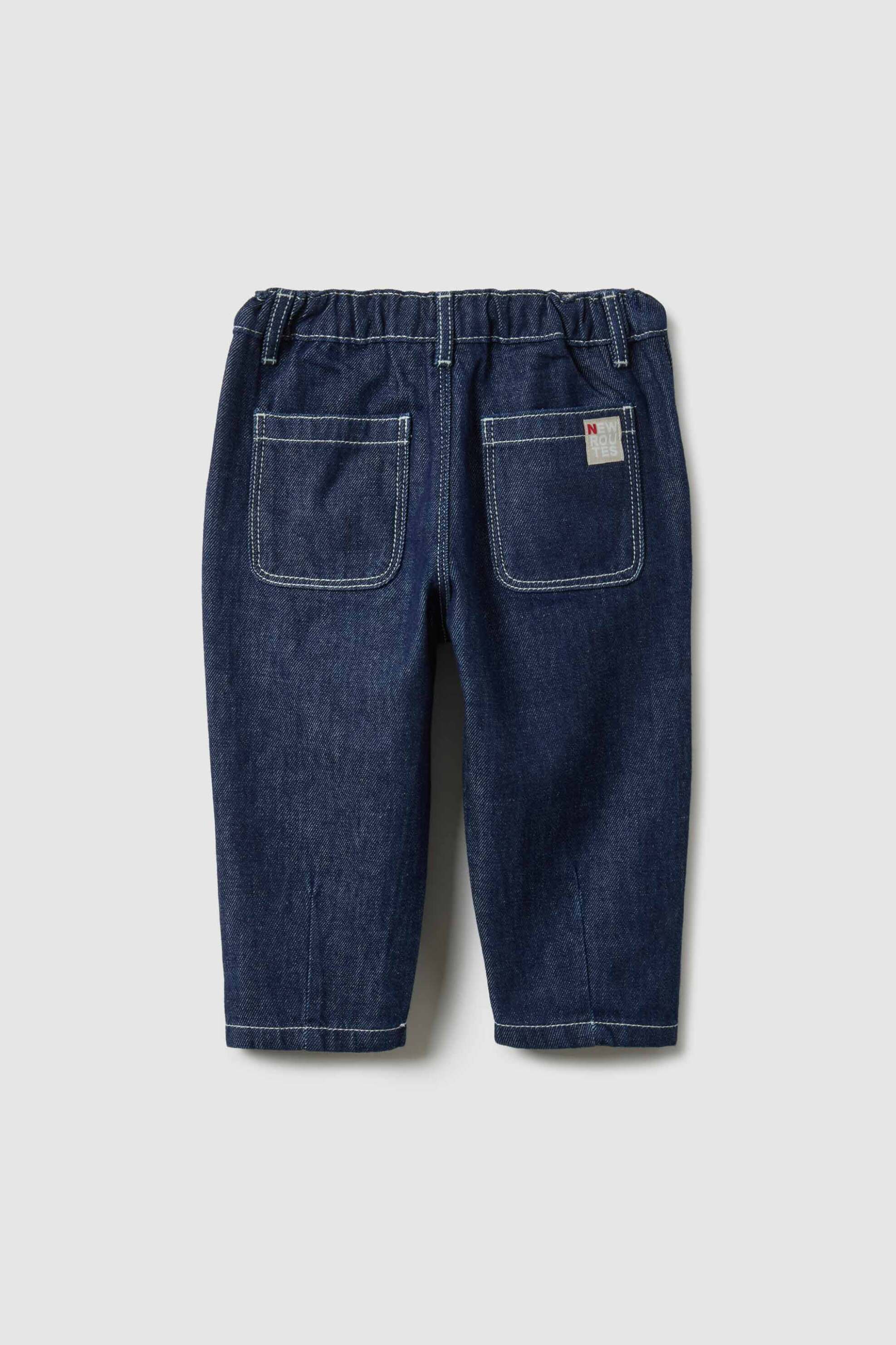 OVS βρεφικό τζιν παντελόνι με ελαστική μέση Regular Fit - 002515542 Denim Blue Σκούρο φωτογραφία