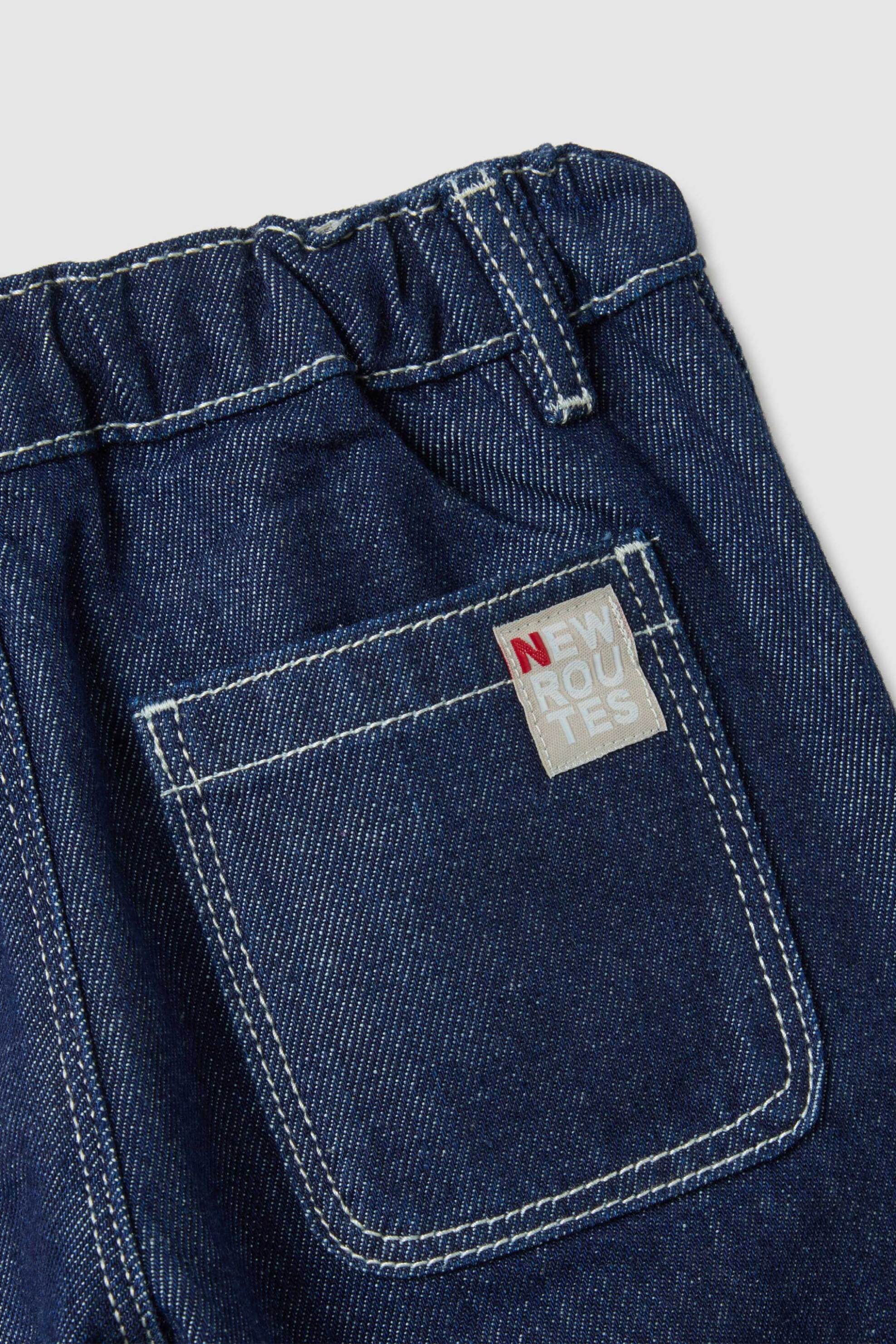 OVS βρεφικό τζιν παντελόνι με ελαστική μέση Regular Fit - 002515542 Denim Blue Σκούρο φωτογραφία