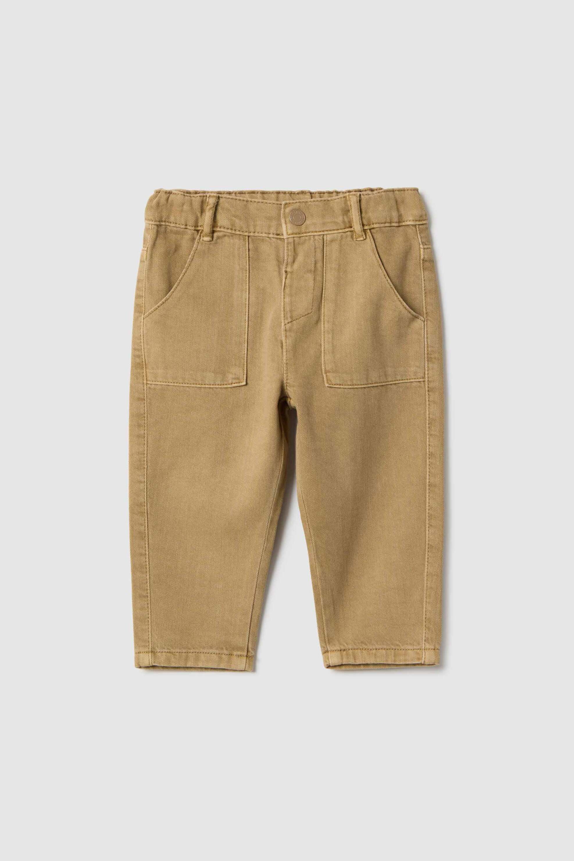 OVS KIDS OVS βρεφικό τζιν παντελόνι με ελαστική μέση Regular Fit - 002515764 Μπεζ