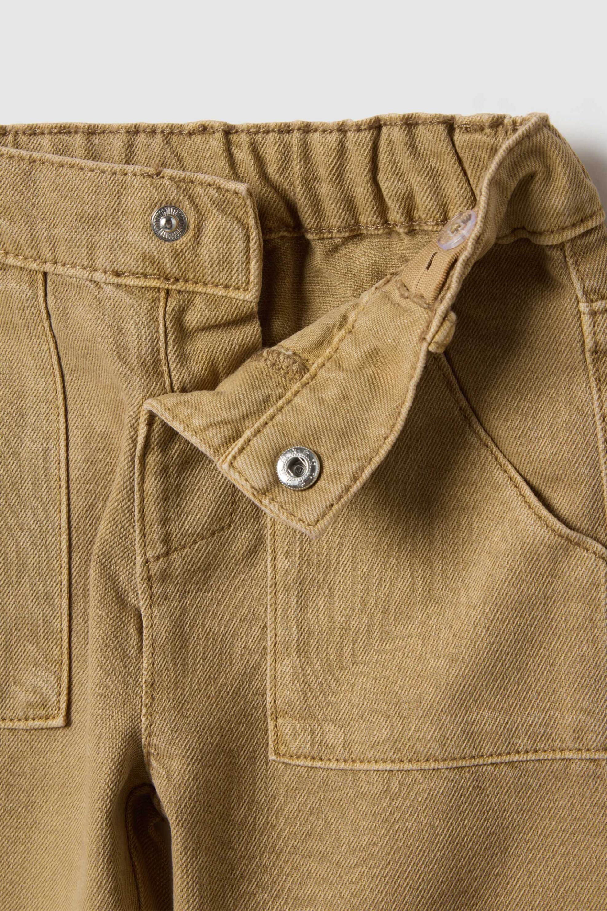 OVS βρεφικό τζιν παντελόνι με ελαστική μέση Regular Fit - 002515764 Μπεζ φωτογραφία