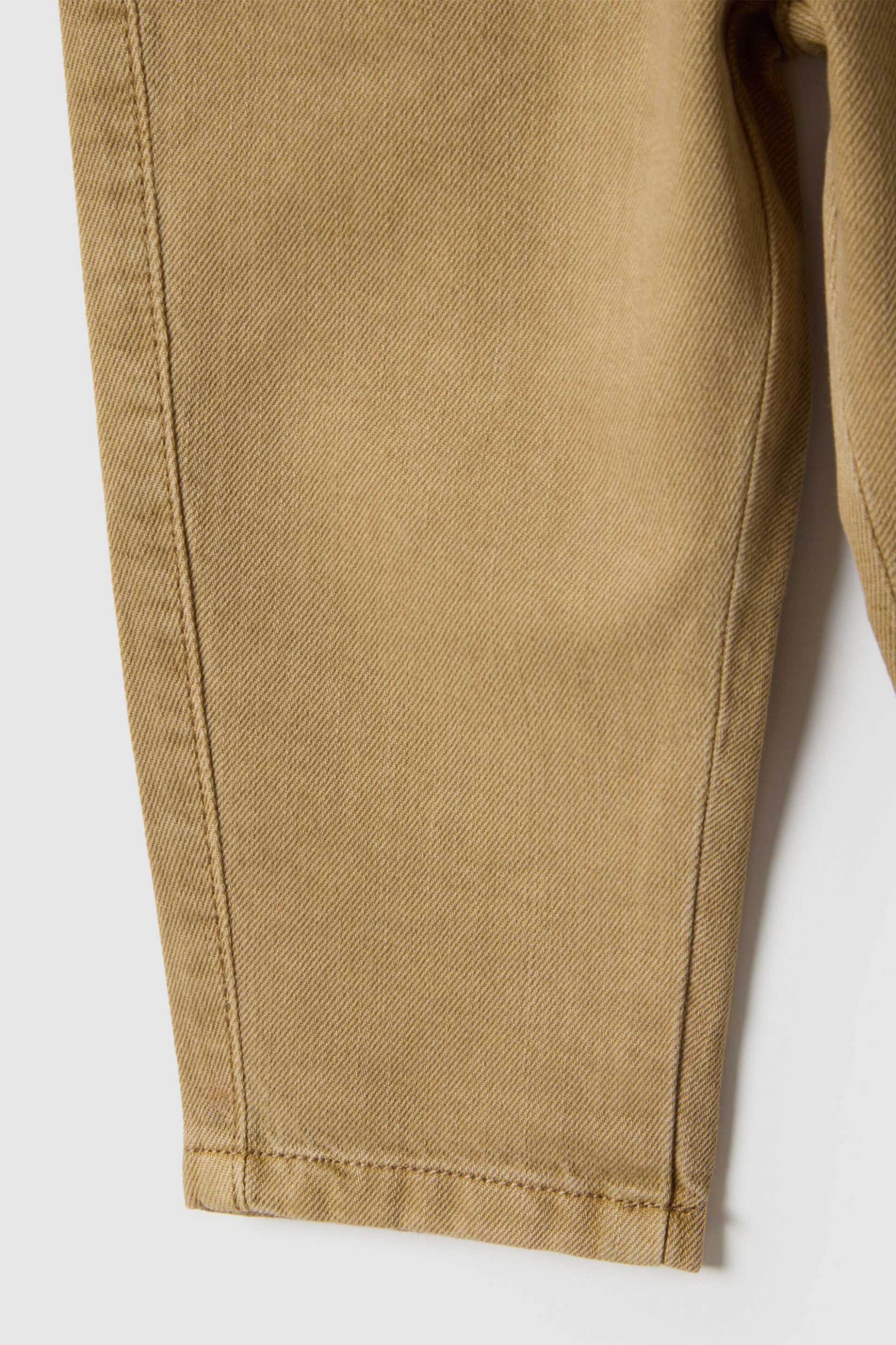 OVS βρεφικό τζιν παντελόνι με ελαστική μέση Regular Fit - 002515764 Μπεζ φωτογραφία