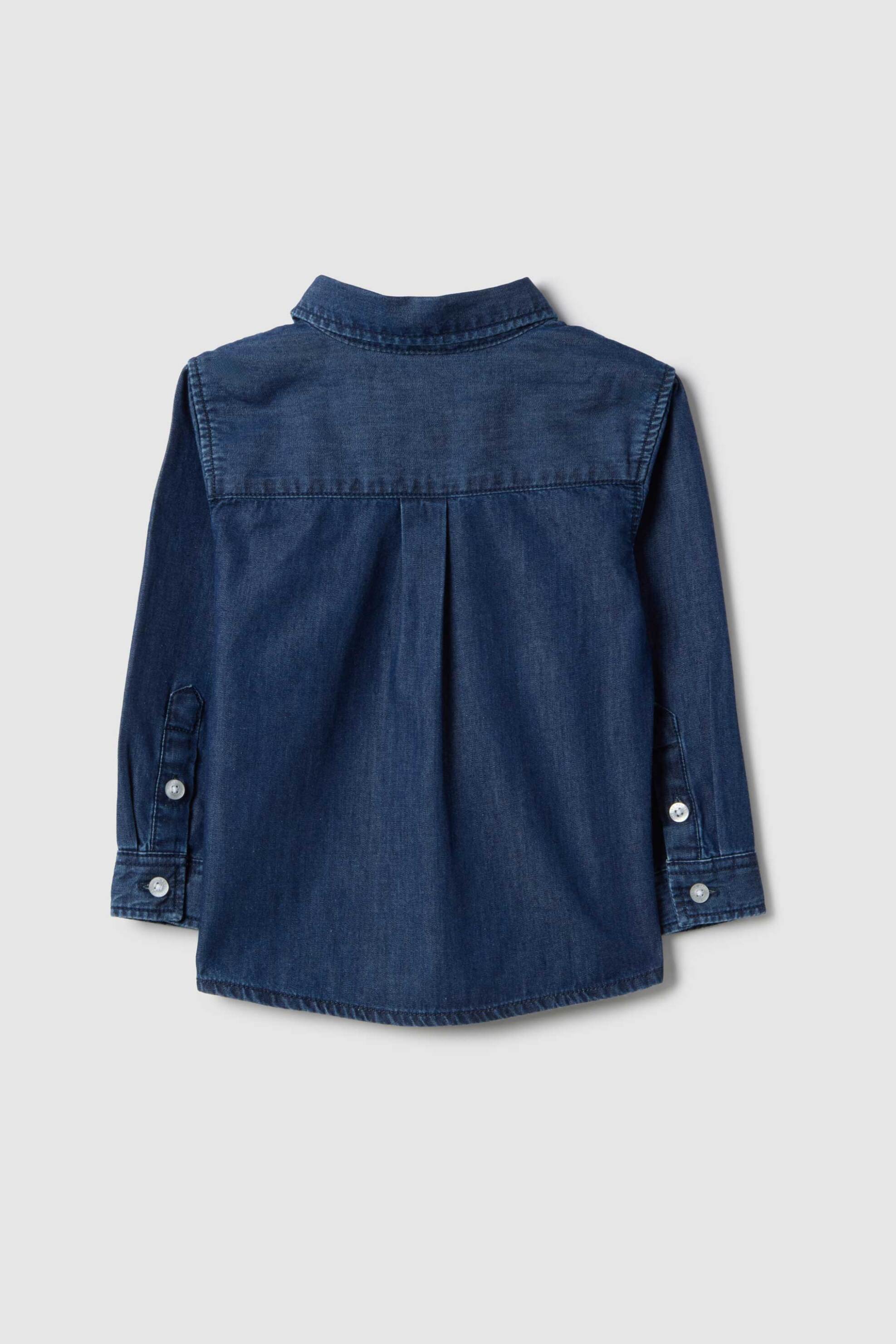 OVS βρεφικό denim πουκάμισο Regular Fit - 002554185 Denim Blue Σκούρο φωτογραφία