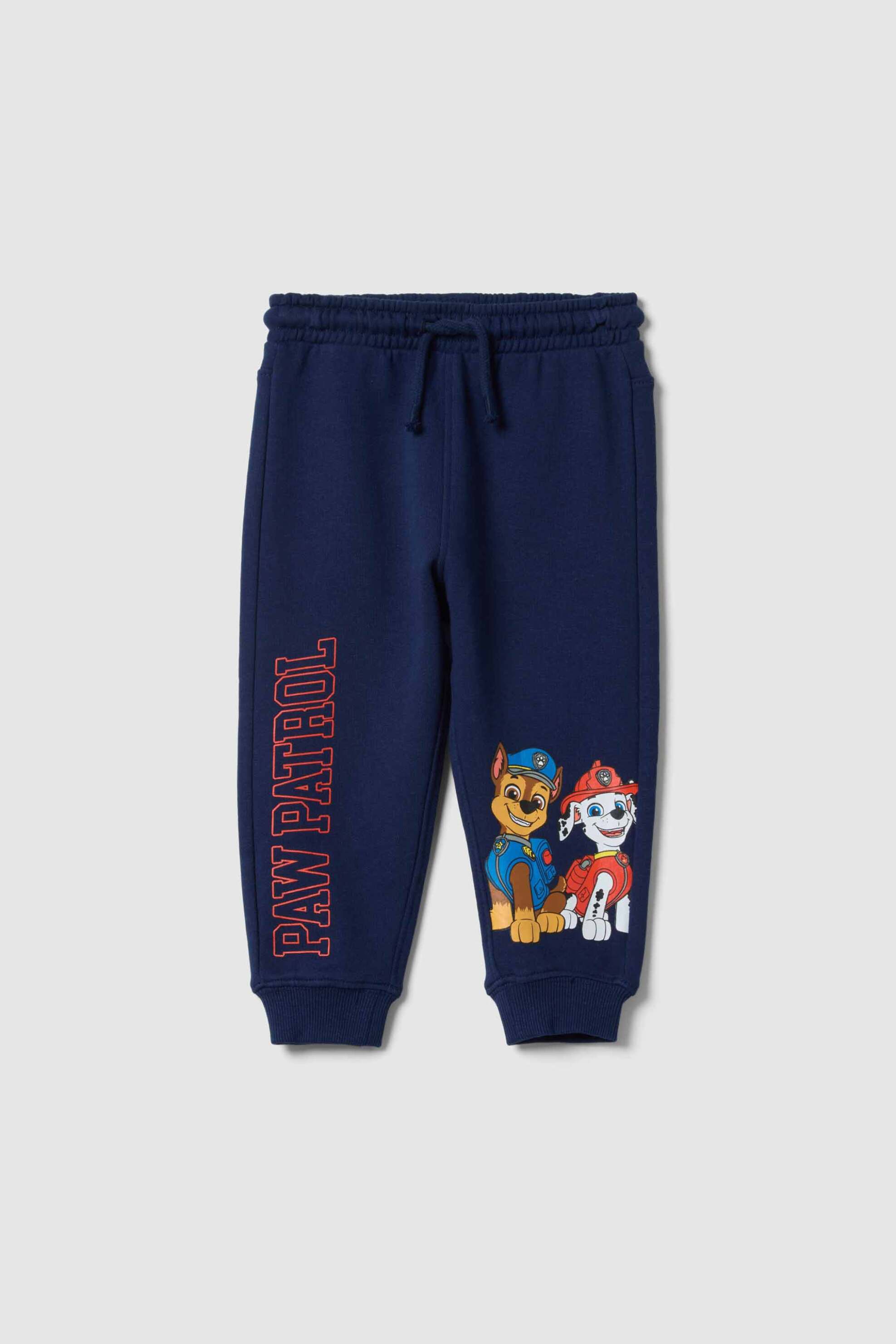 OVS βρεφικό παντελόνι φόρμας με ελαστική μέση και print "Paw Patrol" - 002457773 Μπλε Σκούρο