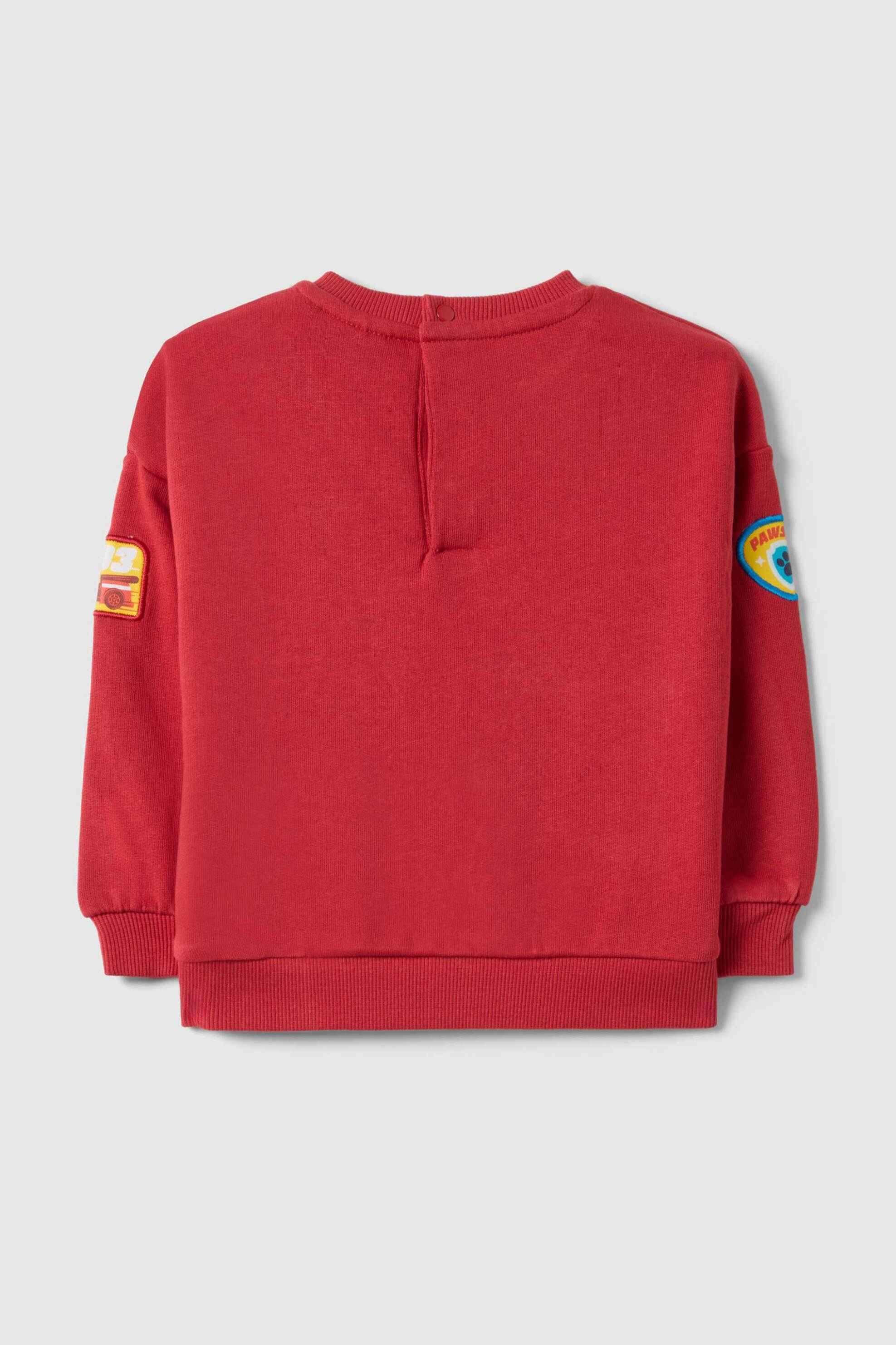 OVS βρεφική μπλούζα φούτερ με print "Paw Patrol" Regular Fit - 002457778 Κόκκινο φωτογραφία