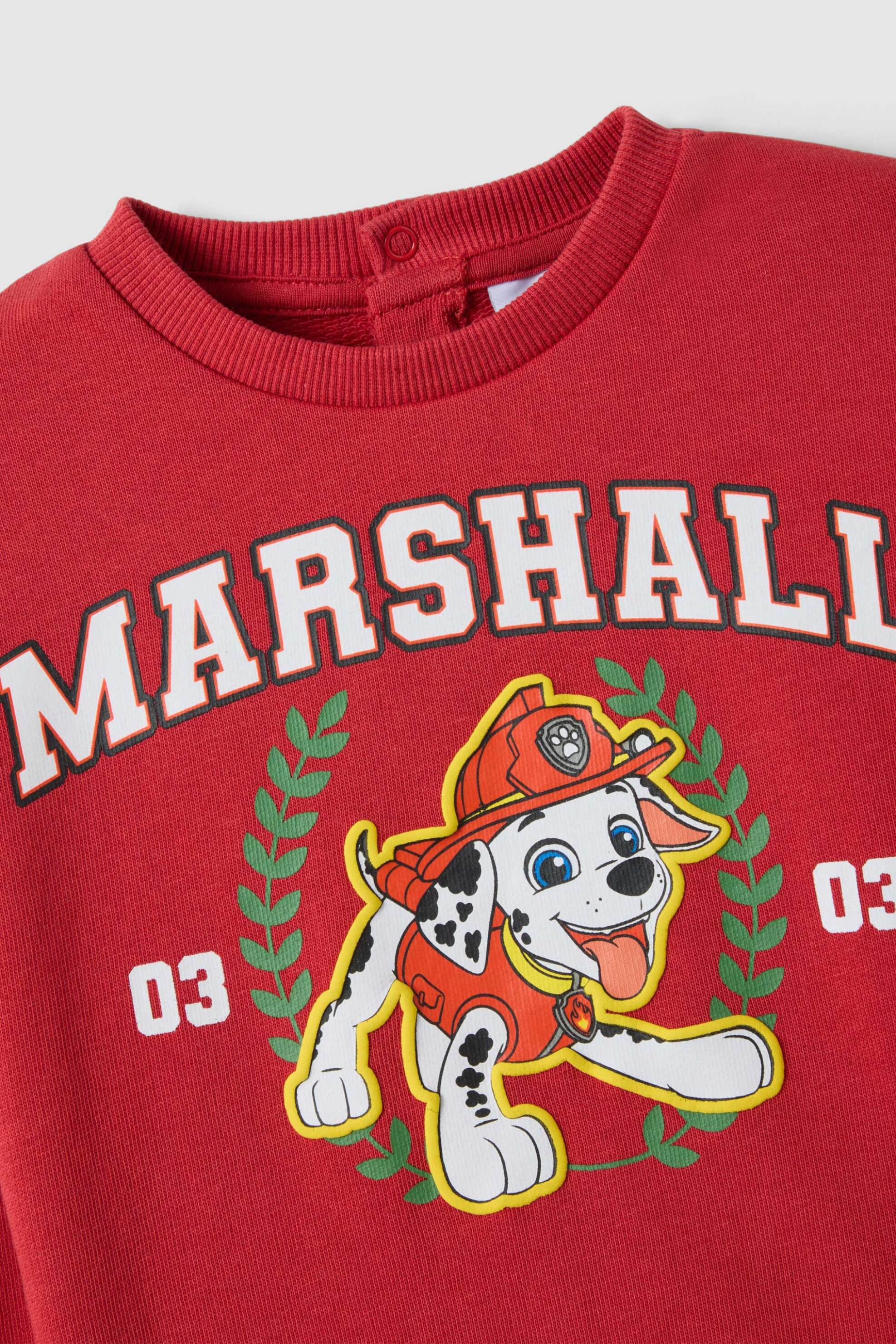 OVS βρεφική μπλούζα φούτερ με print "Paw Patrol" Regular Fit - 002457778 Κόκκινο φωτογραφία