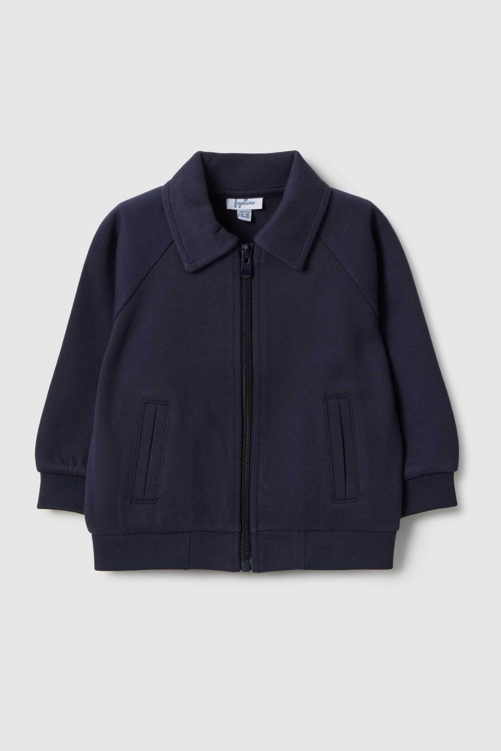 OVS βρεφική ζακέτα φούτερ Regular Fit - 002553677 Μπλε Σκούρο