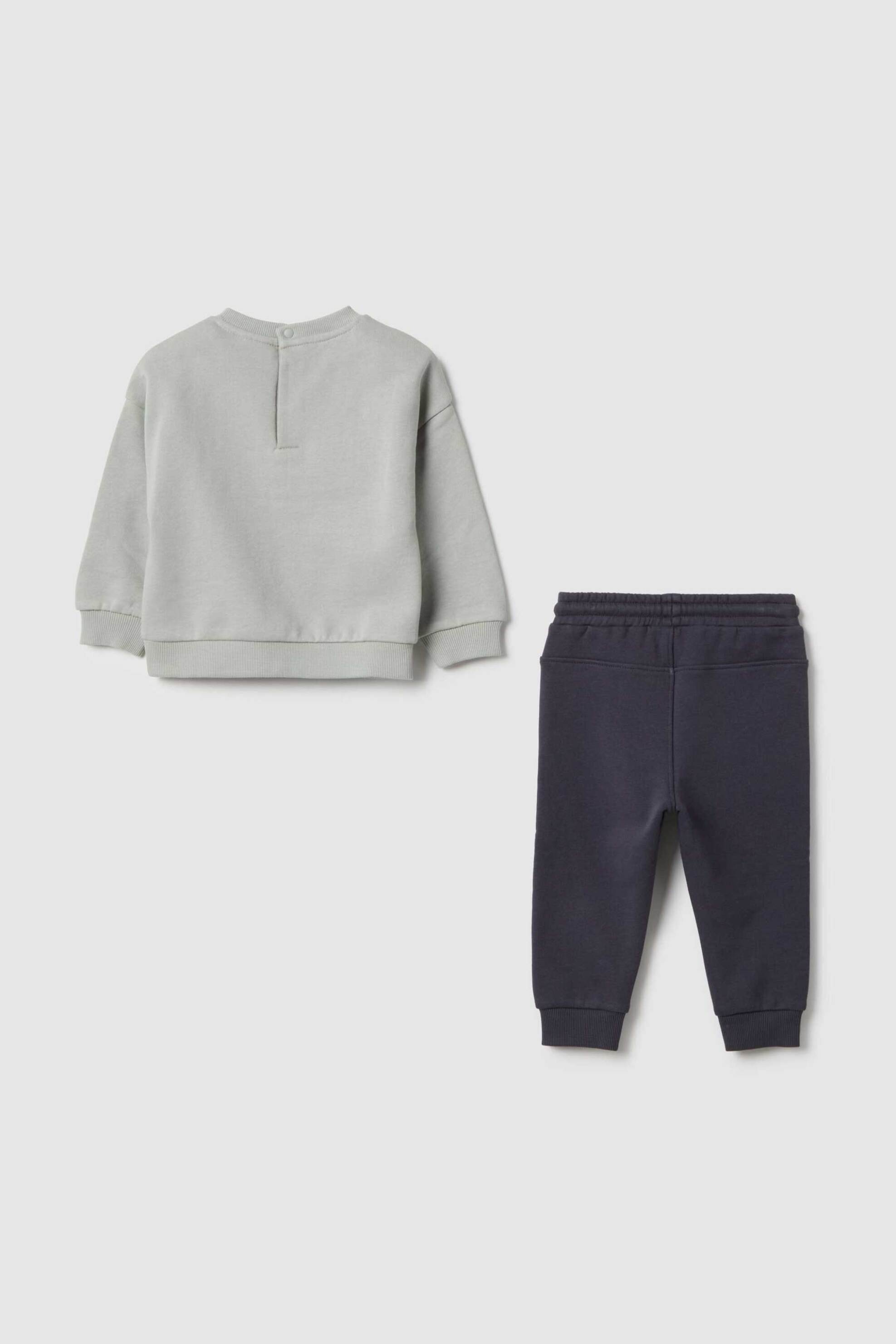 OVS βρεφικό σετ μπλούζα φούτερ και παντελόνι φόρμας Regular Fit (2 τεμάχια) - 002559236 Γκρι φωτογραφία