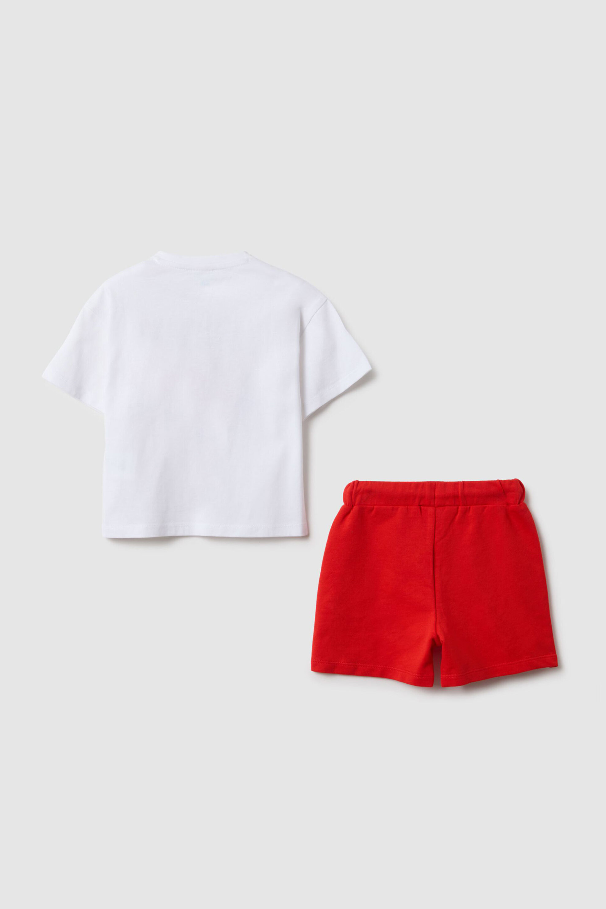 OVS βρεφικό σετ Τ-shirt και βερμούδα Regular Fit (2 τεμάχια) - 002559315 Λευκό φωτογραφία