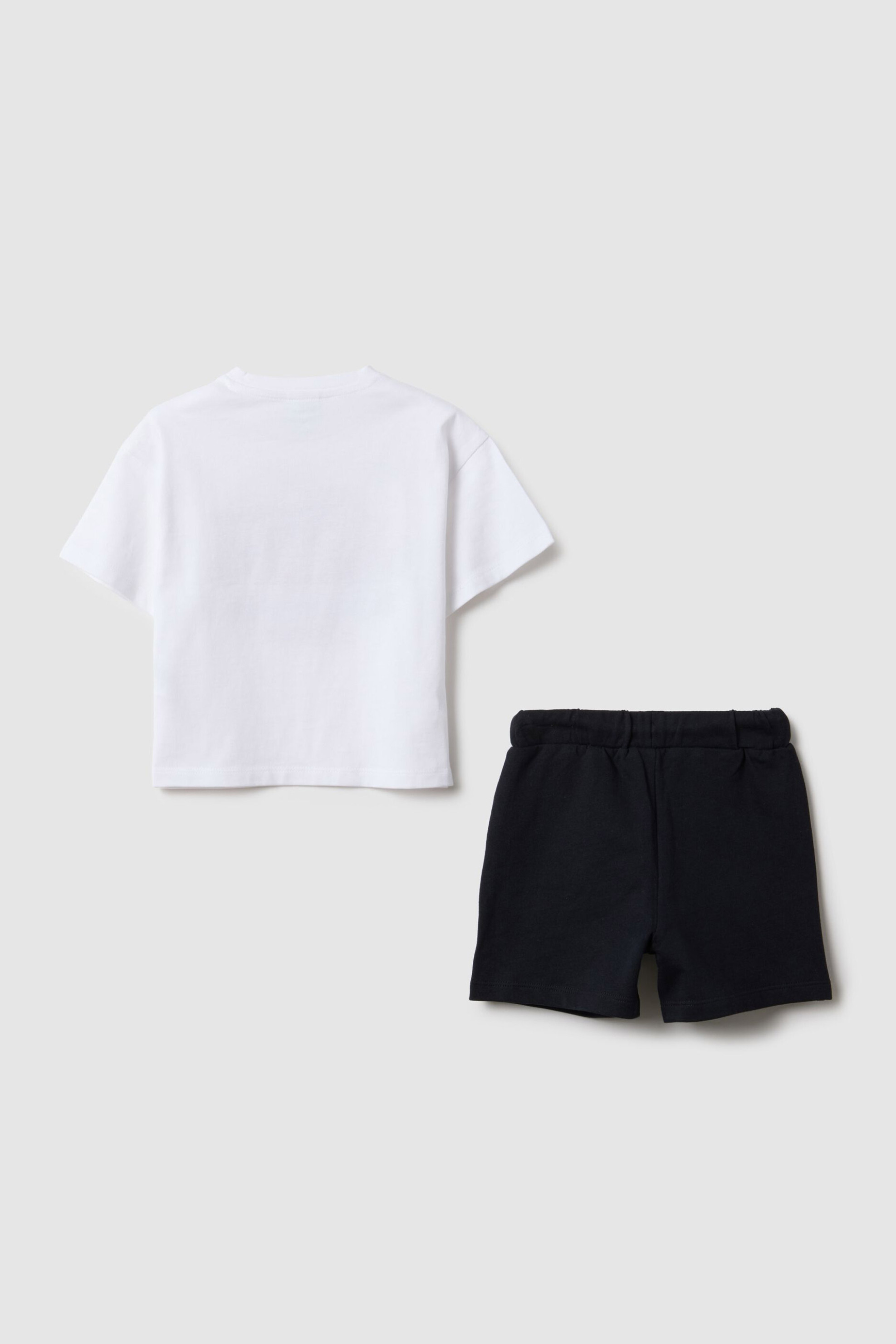 OVS βρεφικό σετ Τ-shirt και βερμούδα Regular Fit (2 τεμάχια) - 002559332 Λευκό φωτογραφία