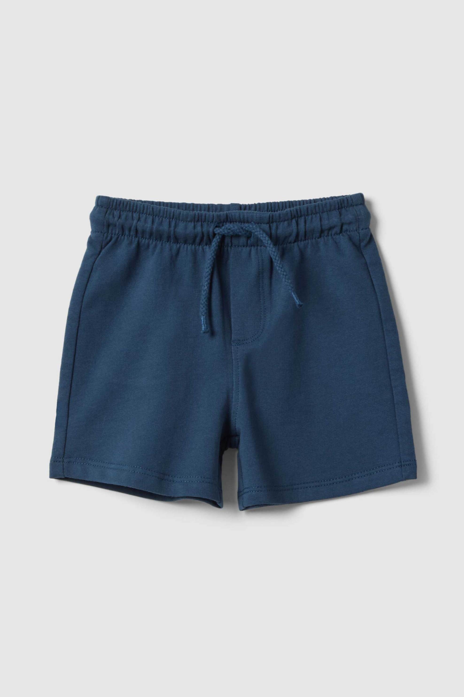 OVS βρεφική βερμούδα μονόχρωμη με ελαστική μέση Regular Fit - 002564522 Μπλε Σκούρο