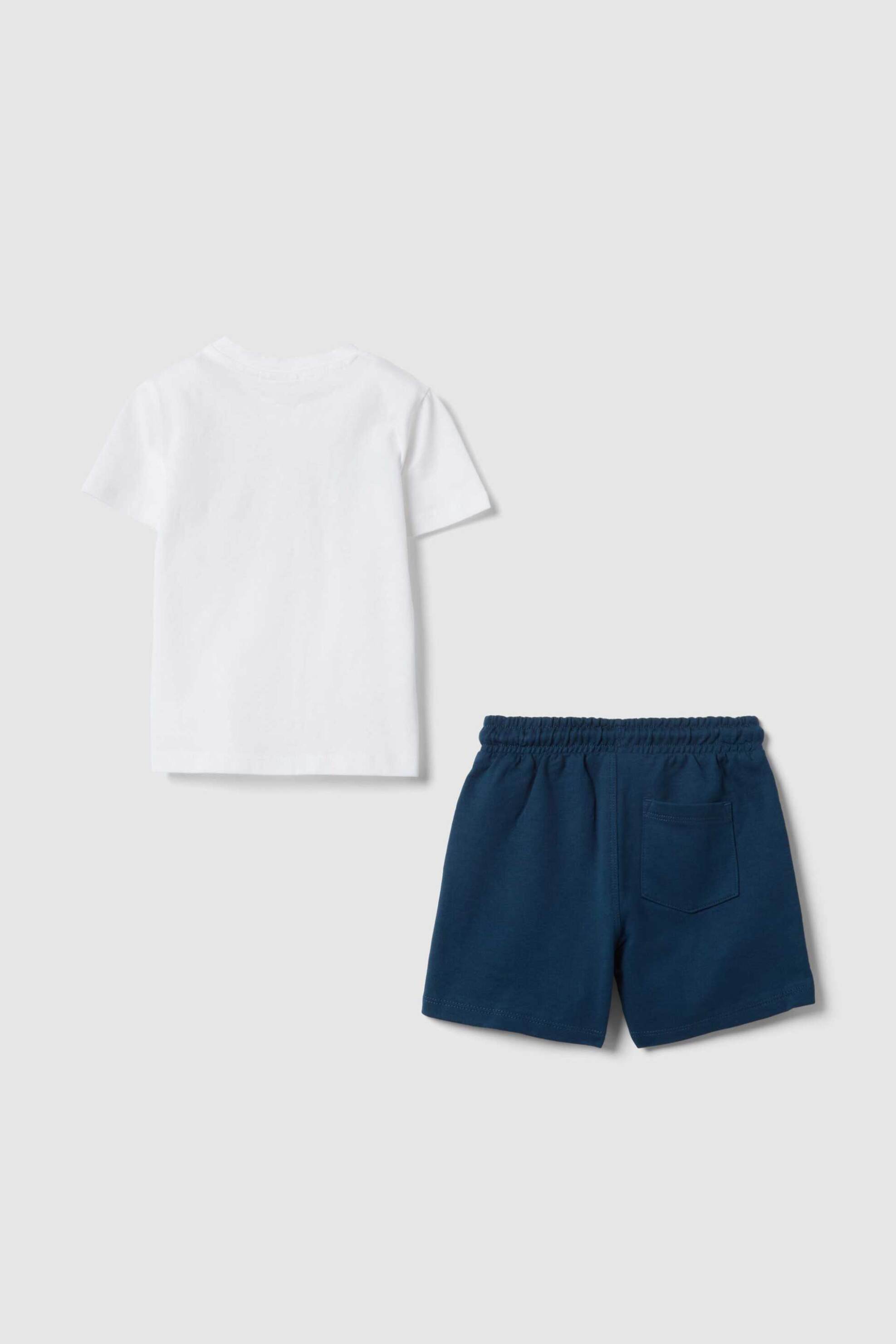 OVS βρεφικό σετ Τ-shirt και βερμούδα Regular Fit (2 τεμάχια) - 002564497 Λευκό φωτογραφία