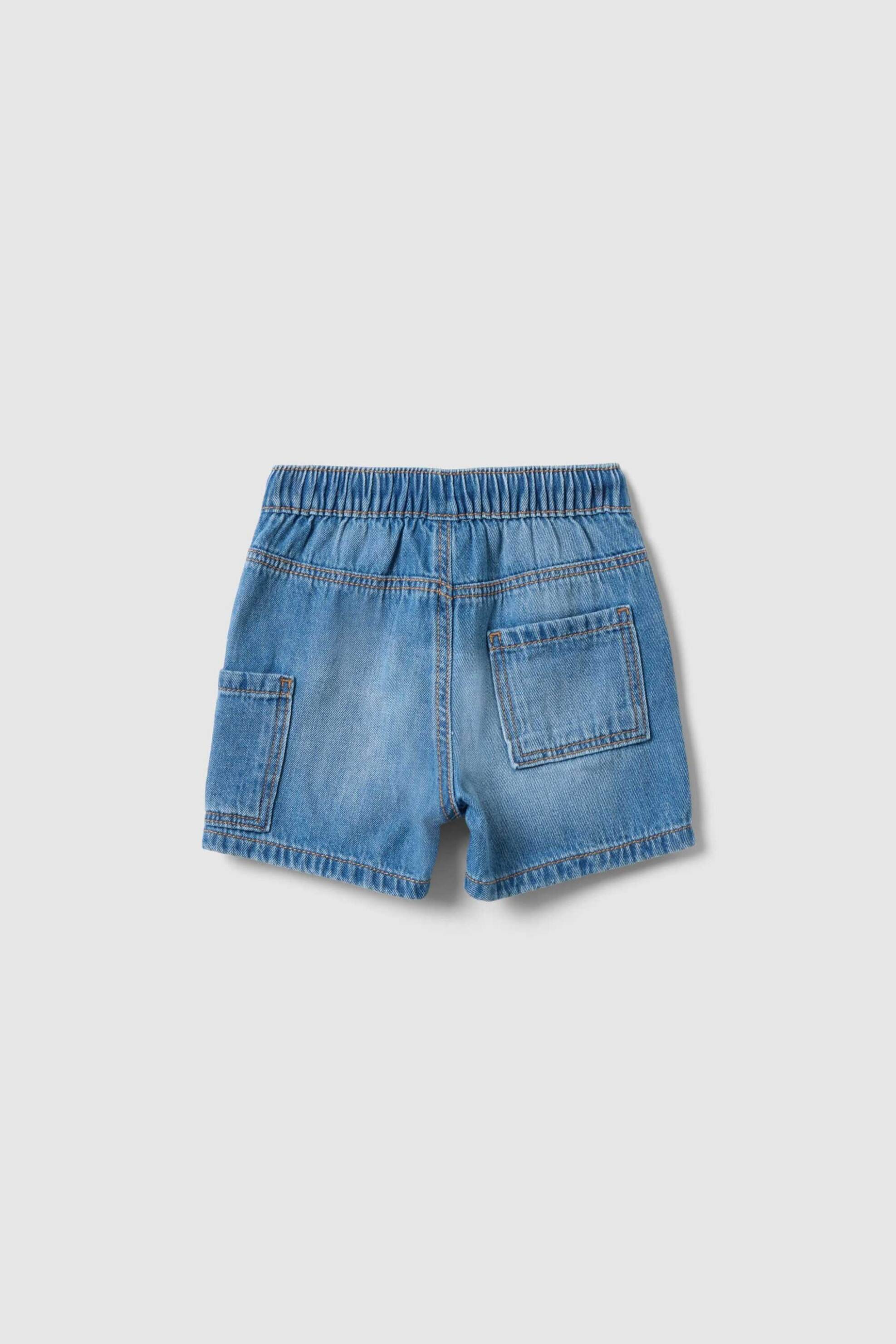 OVS βρεφική denim βερμούδα με ελαστική μέση Regular Fit - 002566157 Denim Blue φωτογραφία