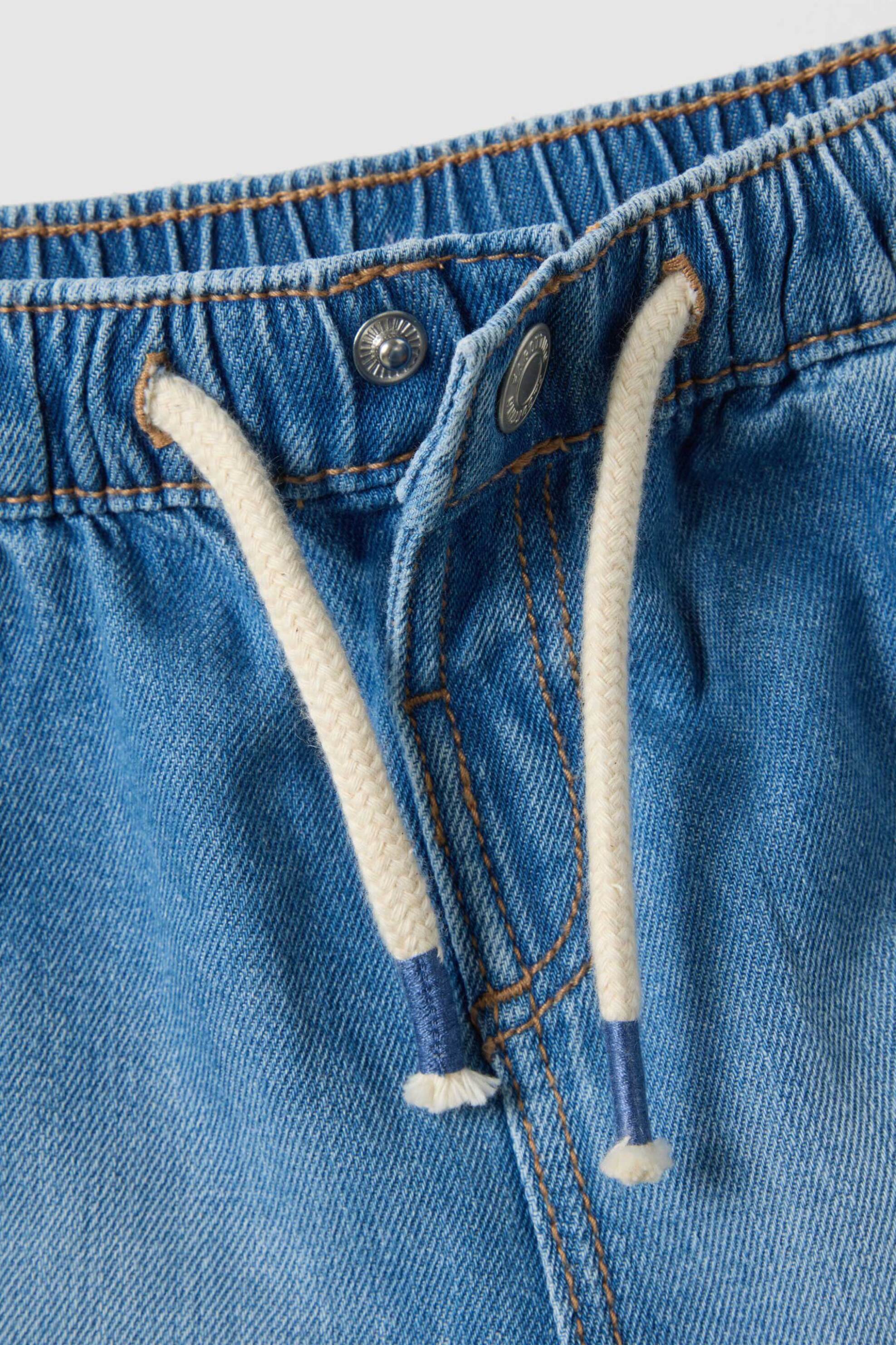 OVS βρεφική denim βερμούδα με ελαστική μέση Regular Fit - 002566157 Denim Blue φωτογραφία