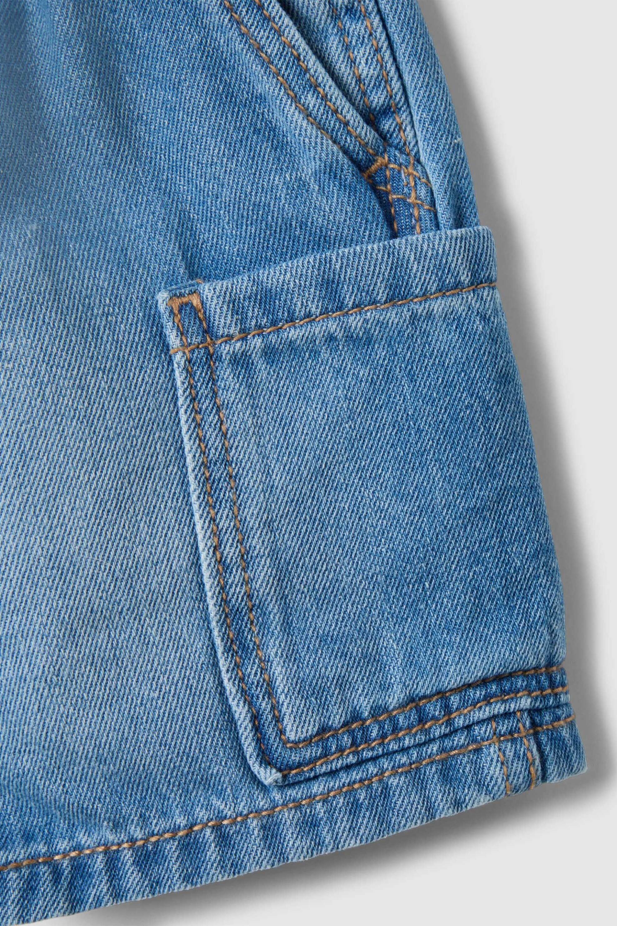 OVS βρεφική denim βερμούδα με ελαστική μέση Regular Fit - 002566157 Denim Blue φωτογραφία