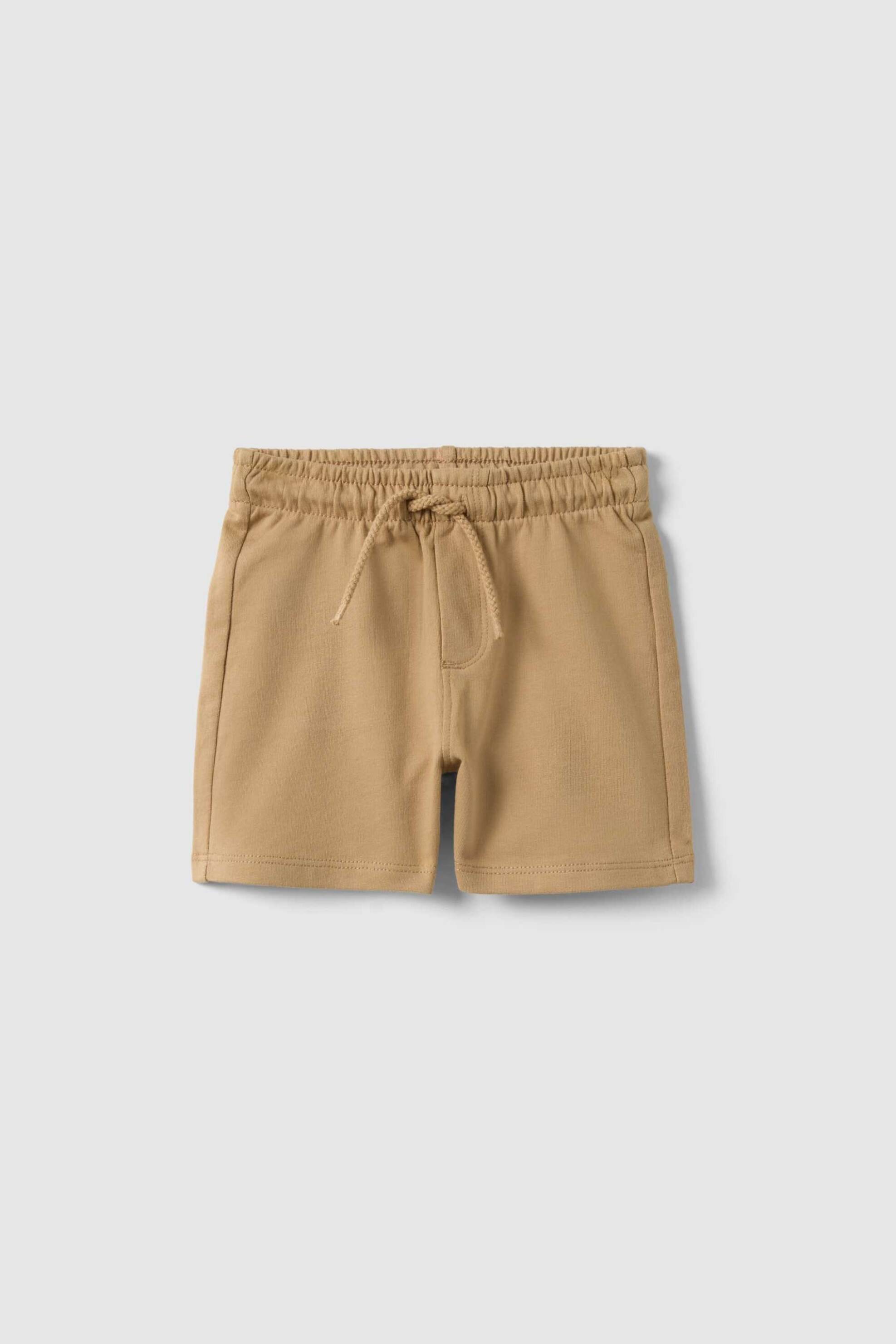 OVS βρεφική βερμούδα μονόχρωμη με ελαστική μέση Regular Fit - 002619574 Μπεζ