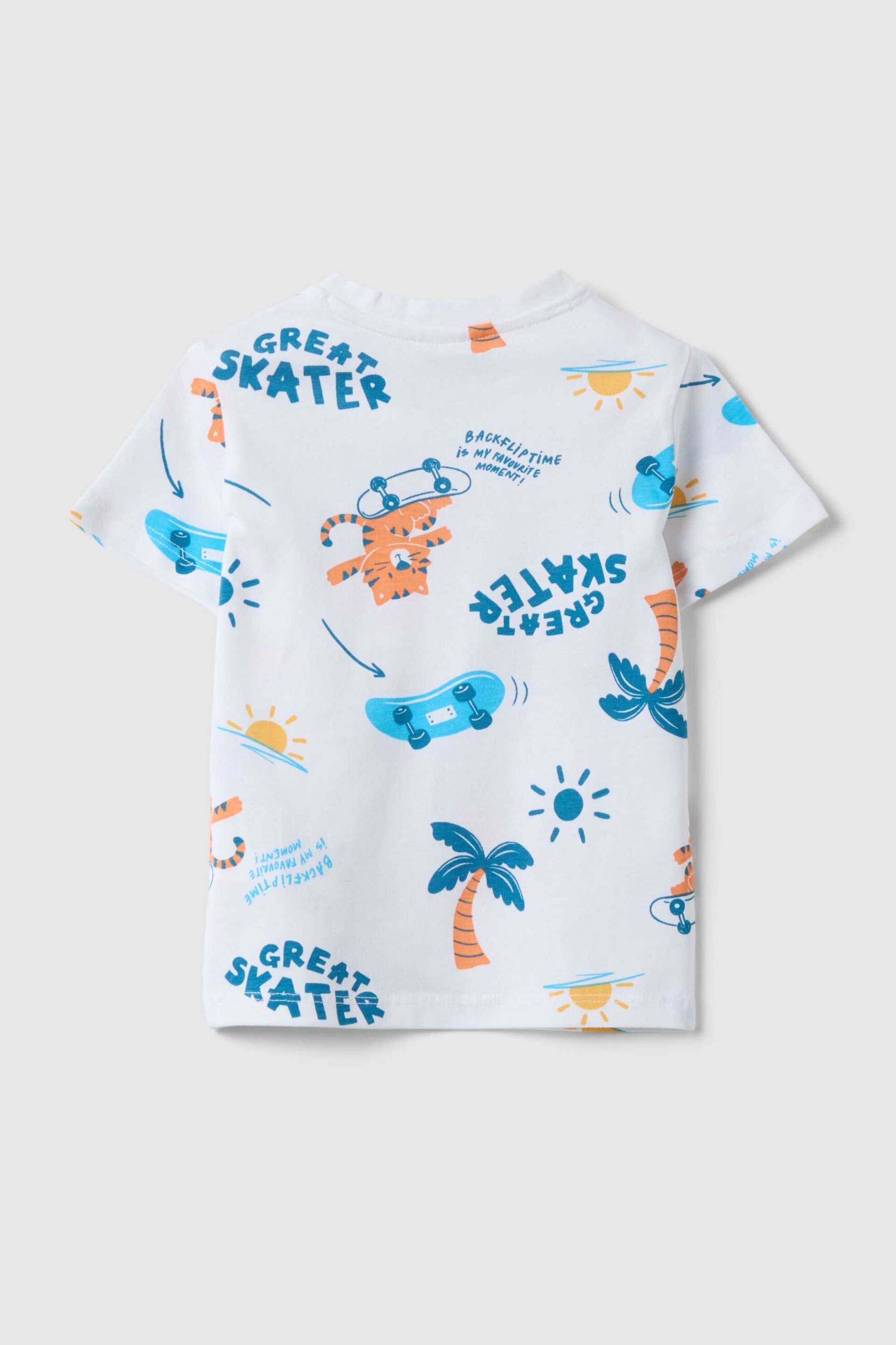 OVS βρεφικό T-shirt με all-over print Regular Fit - 002564460 Γαλάζιο φωτογραφία