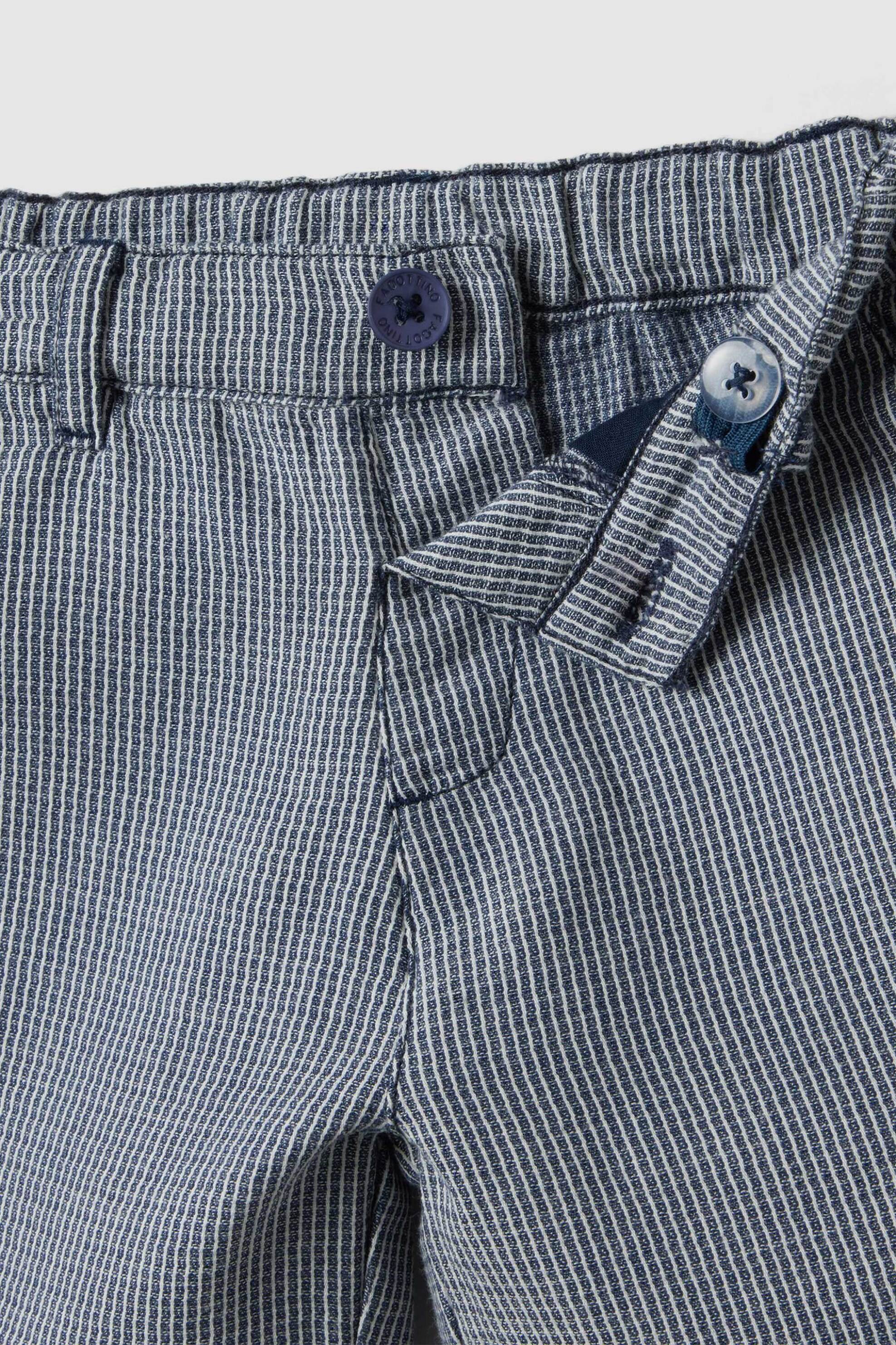 OVS βρεφική βερμούδα με ριγέ σχέδιο Regular Fit - 002656368 Μπλε φωτογραφία